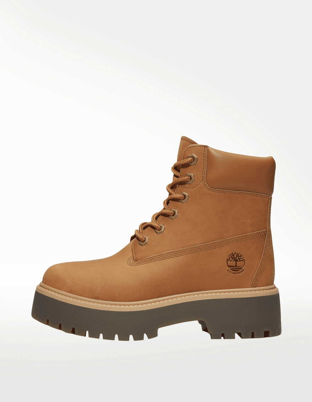 Tenis Timberland 6 Inch Lace Up Waterproof Boot Café - Mujer — imagen 3