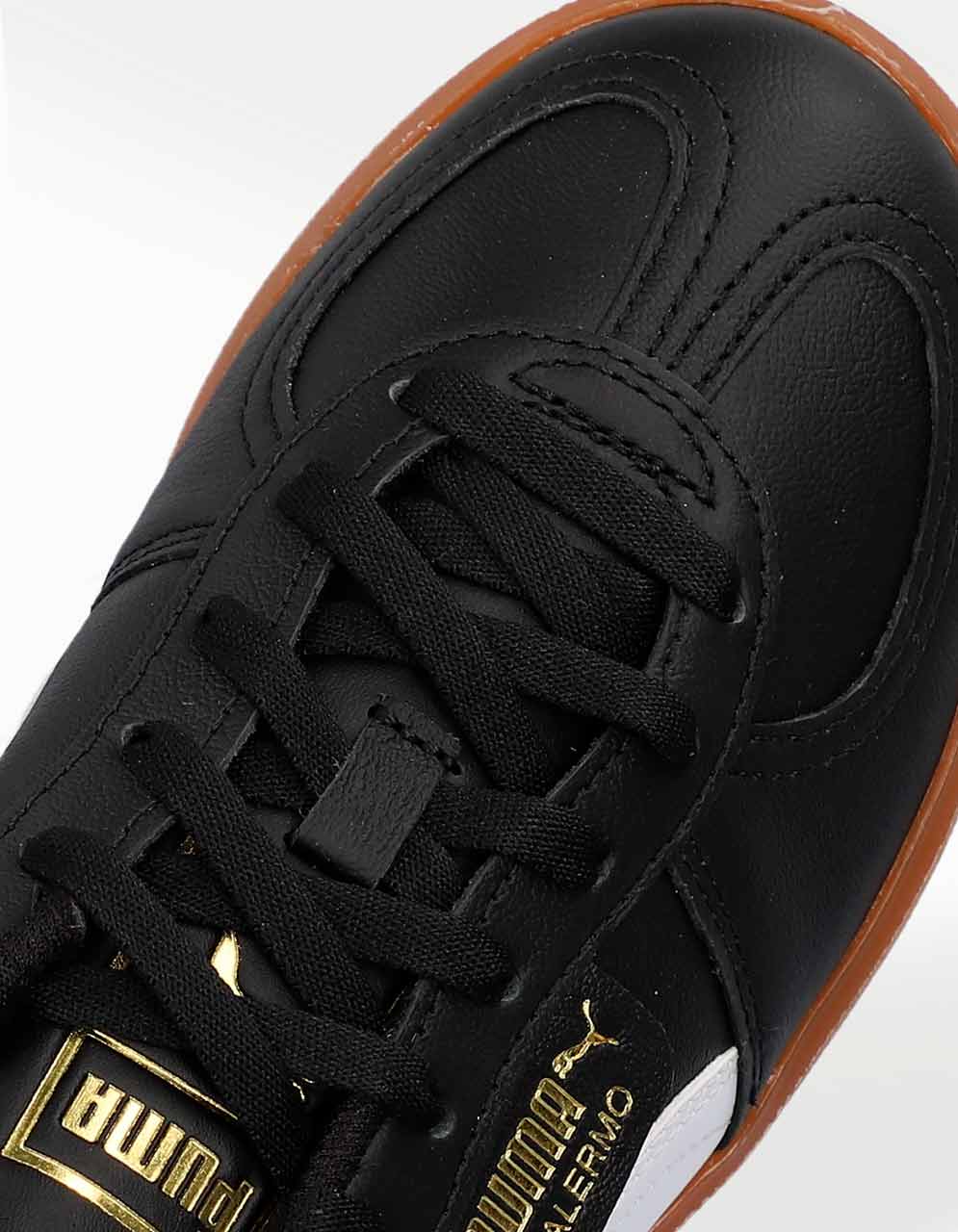 Tenis Puma Palermo Elevata LTH Negro Blanco - Mujer — imagen 5