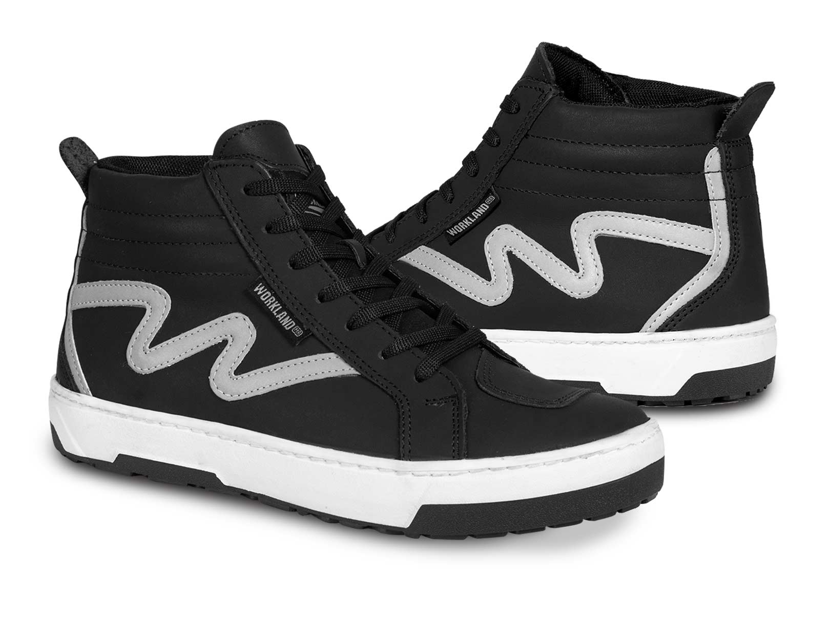 Tenis motociclista hombre botin biker WKL 80206 Negro — imagen 10