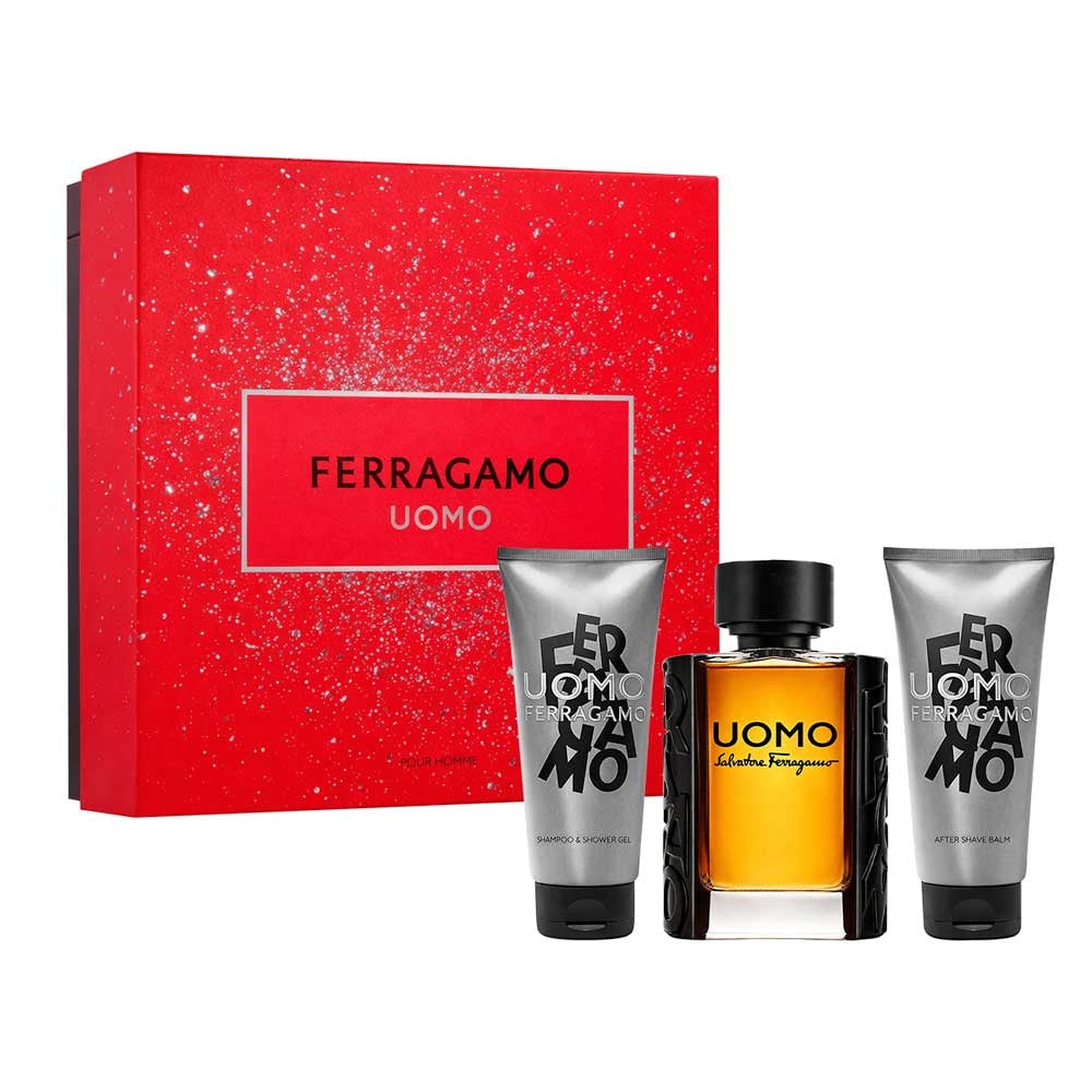 Estuche Uomo by Salvatore Ferragamo Set 3 Piezas Hombre EDT 100 ml + Shower gel 100 ml + Miniatura 10 ml Mag — imagen 2