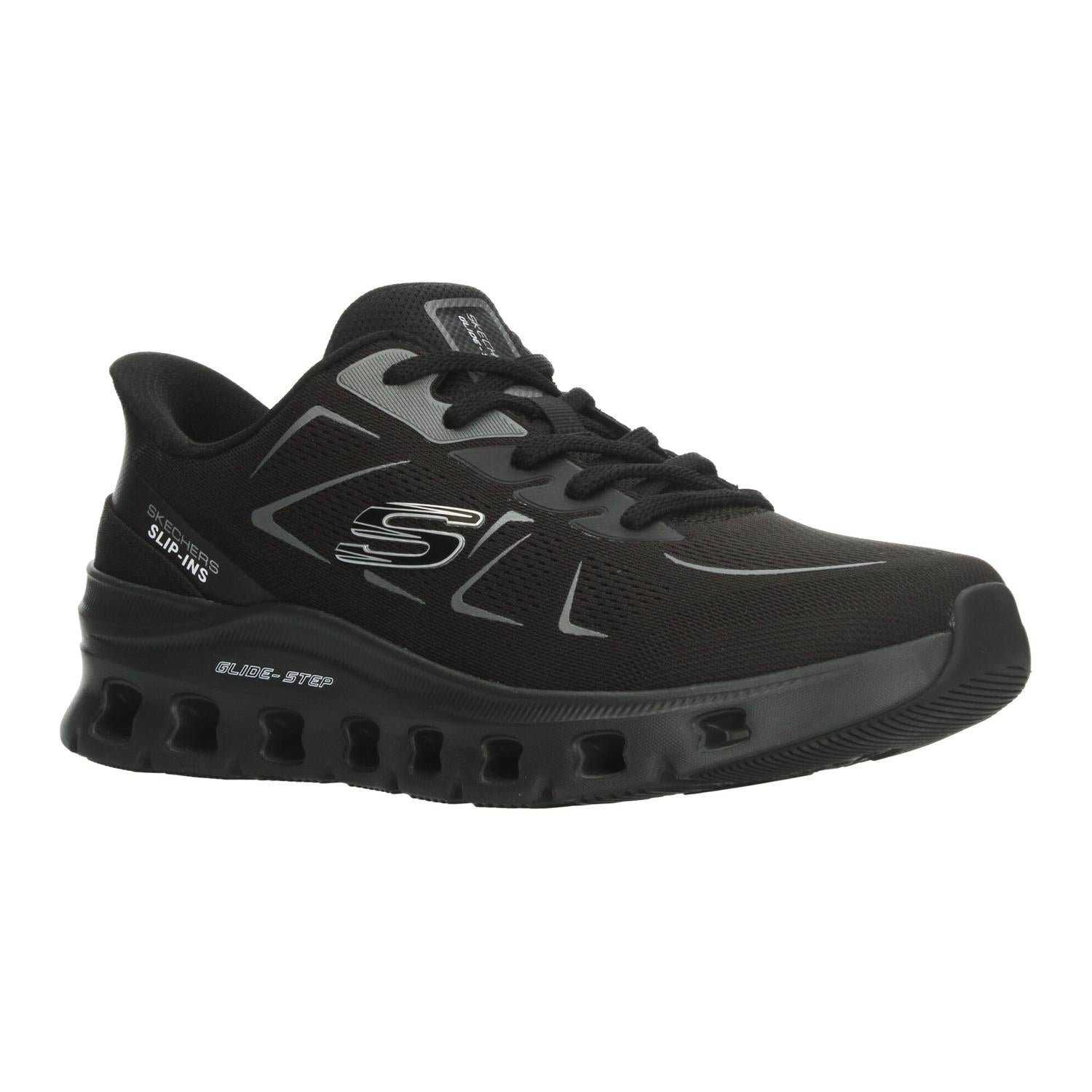 Tenis Hombre Skechers Glide-Step Negro Deportivo Caballero — imagen 5