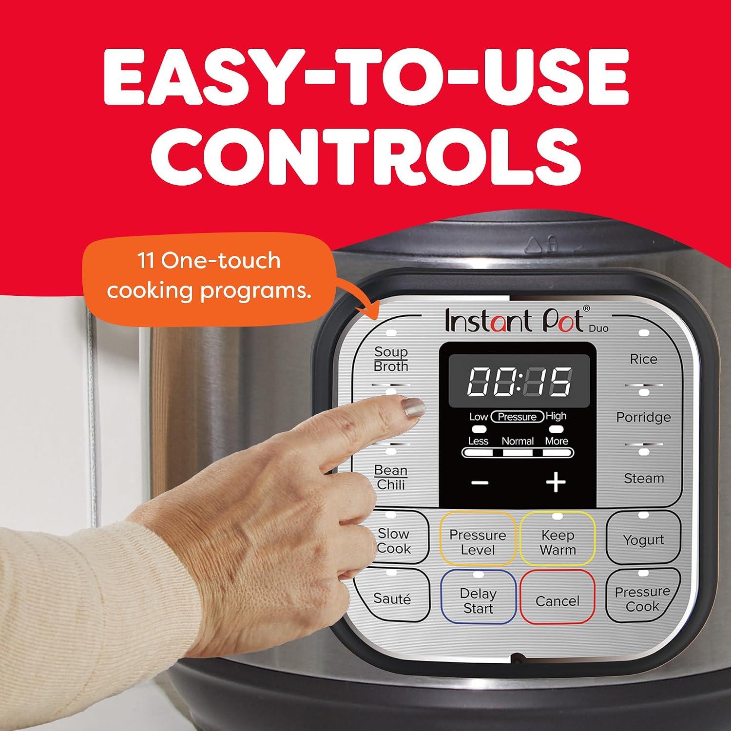 Olla Eléctrica a Presión Instant Pot Duo 60 7 en 1 5.7L Acero Inoxidable — imagen 6