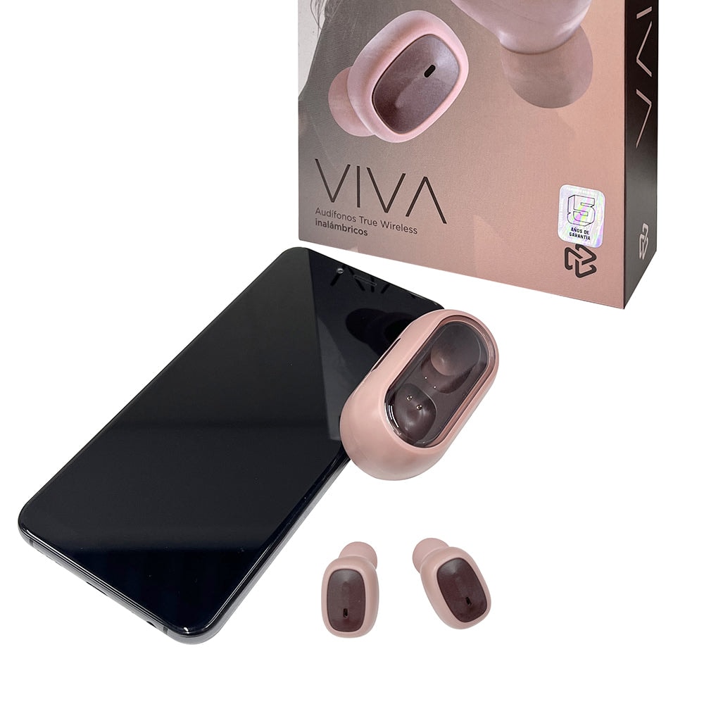 Audifonos Inalámbricos Tws Viva STF 12hrs Uso Rosa — imagen 5