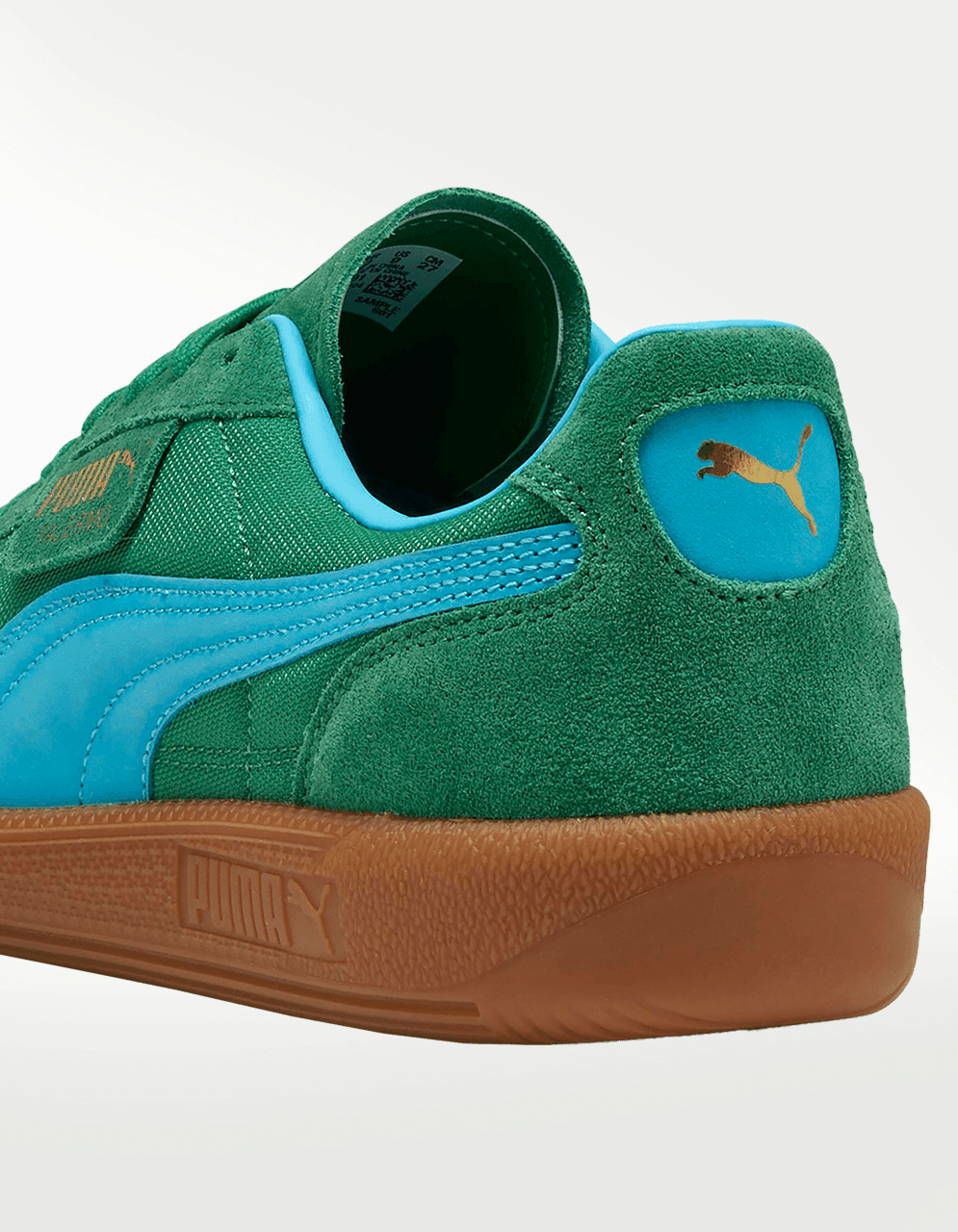 Tenis Puma Palermo Vintage Verde Azul - Hombre — imagen 4