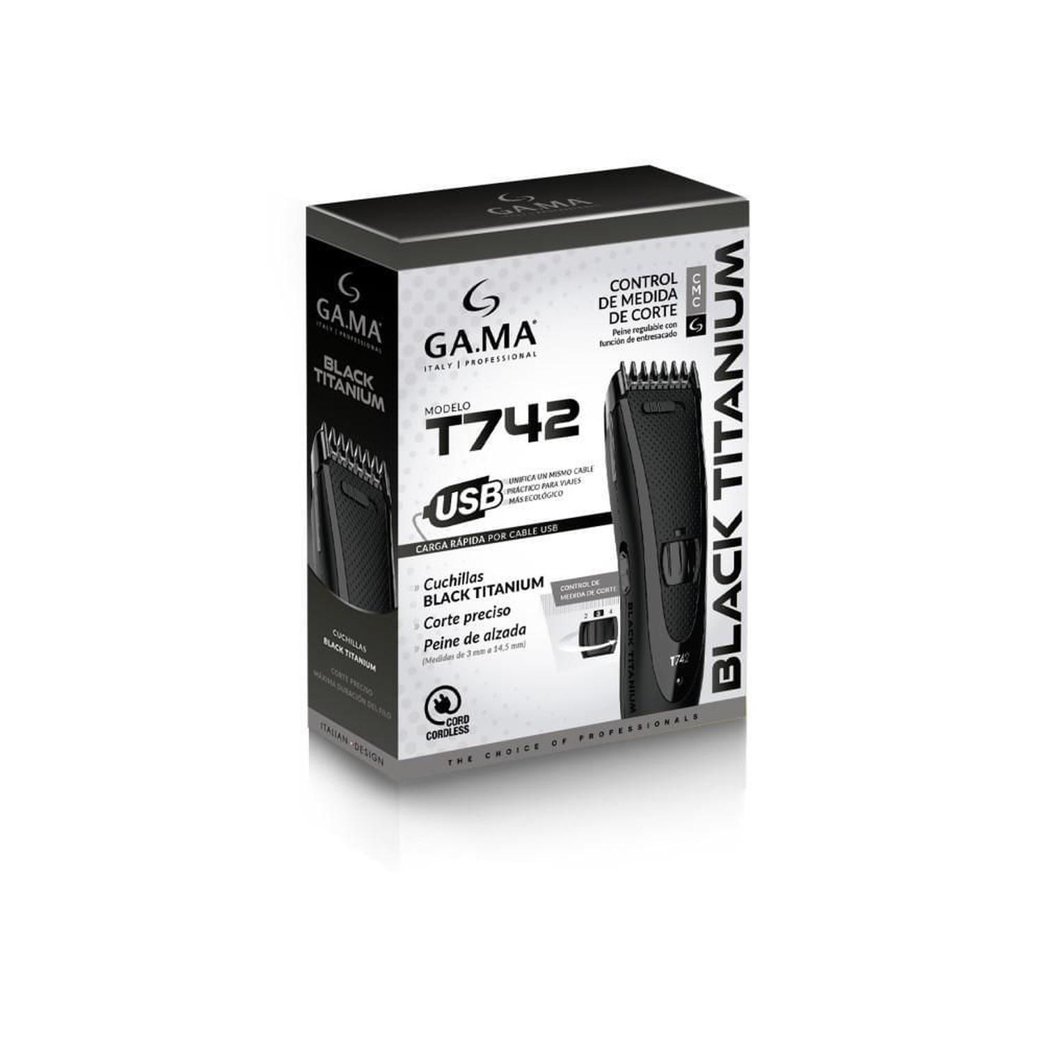 Máquina Peluquería Recargable Profesional Recortadora Pelo Color Negro — imagen 2