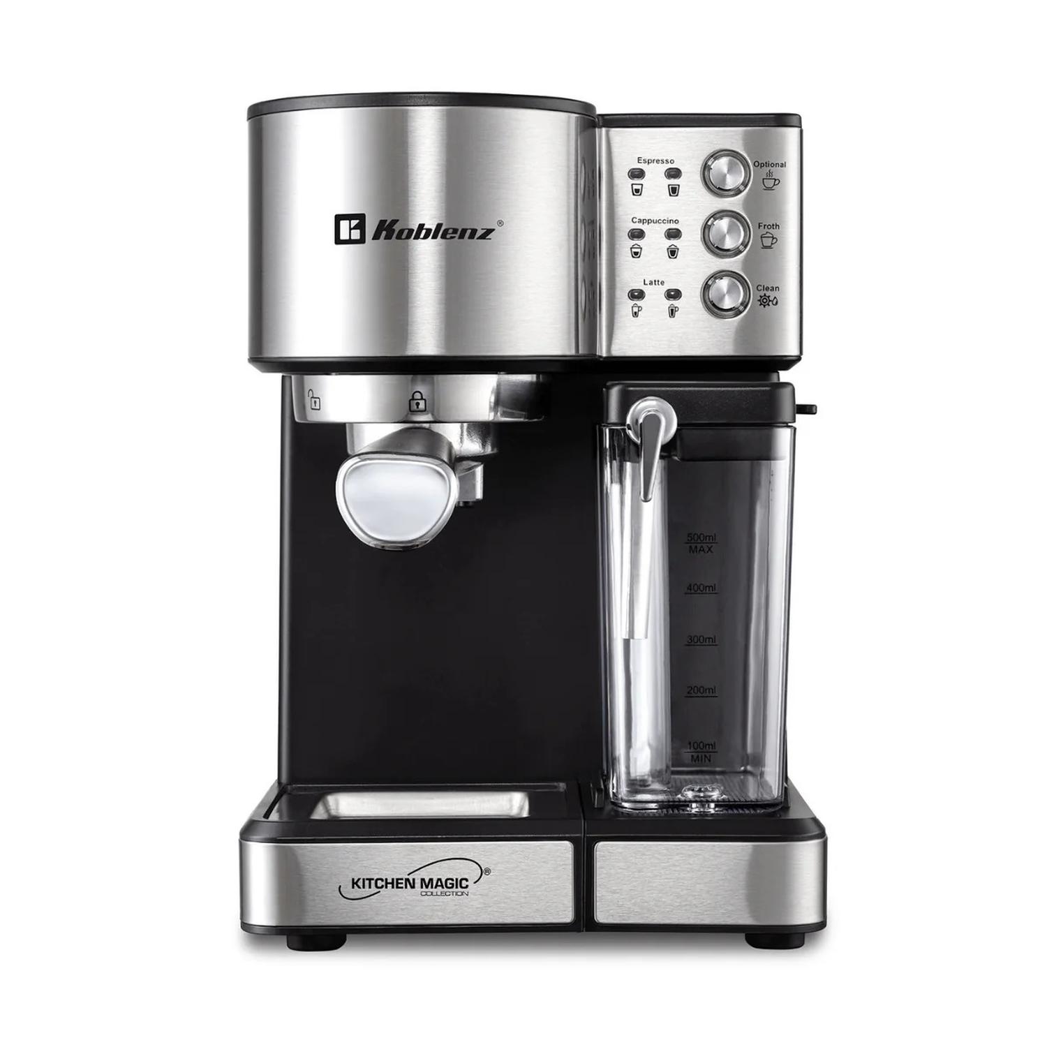 CAFETERA KOBLENZ CKM1350 ESPRESSO LATTE CAPUCCINO ACERO INOX — imagen 3