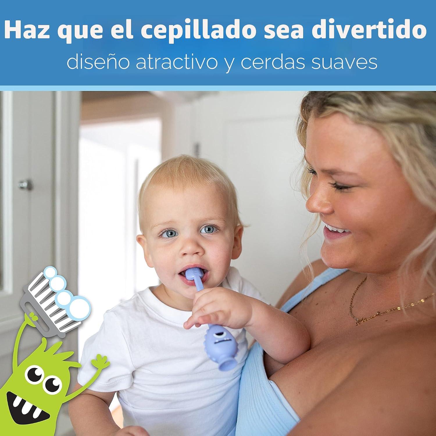 Cepillo de Dientes para Bebé Dr. Brown's ToothScrubber Monstruo Morado 1-4 Años — imagen 10