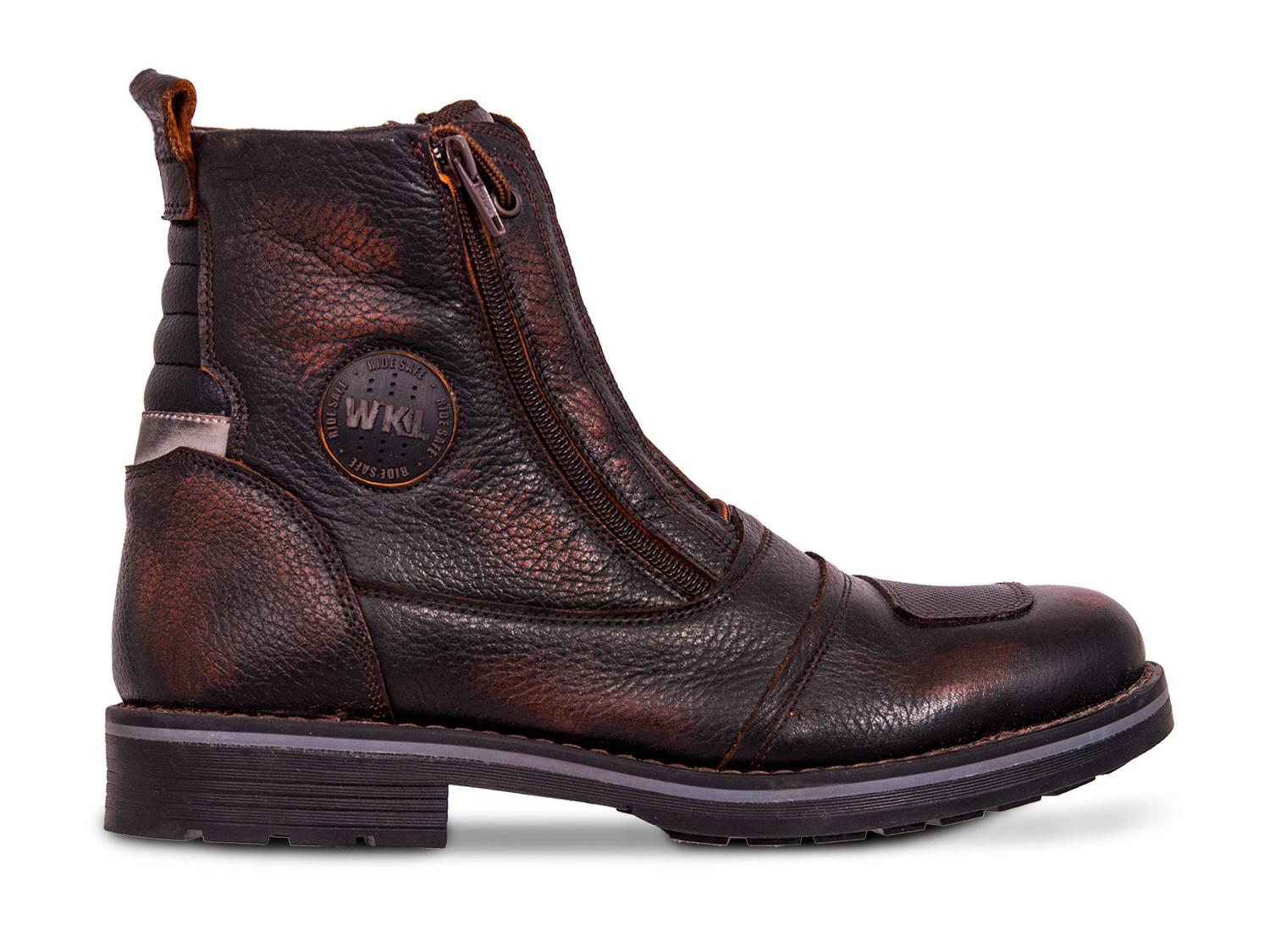 Bota Hombre Moto Biker Casual Workland 89501 Miel Brush — imagen 3