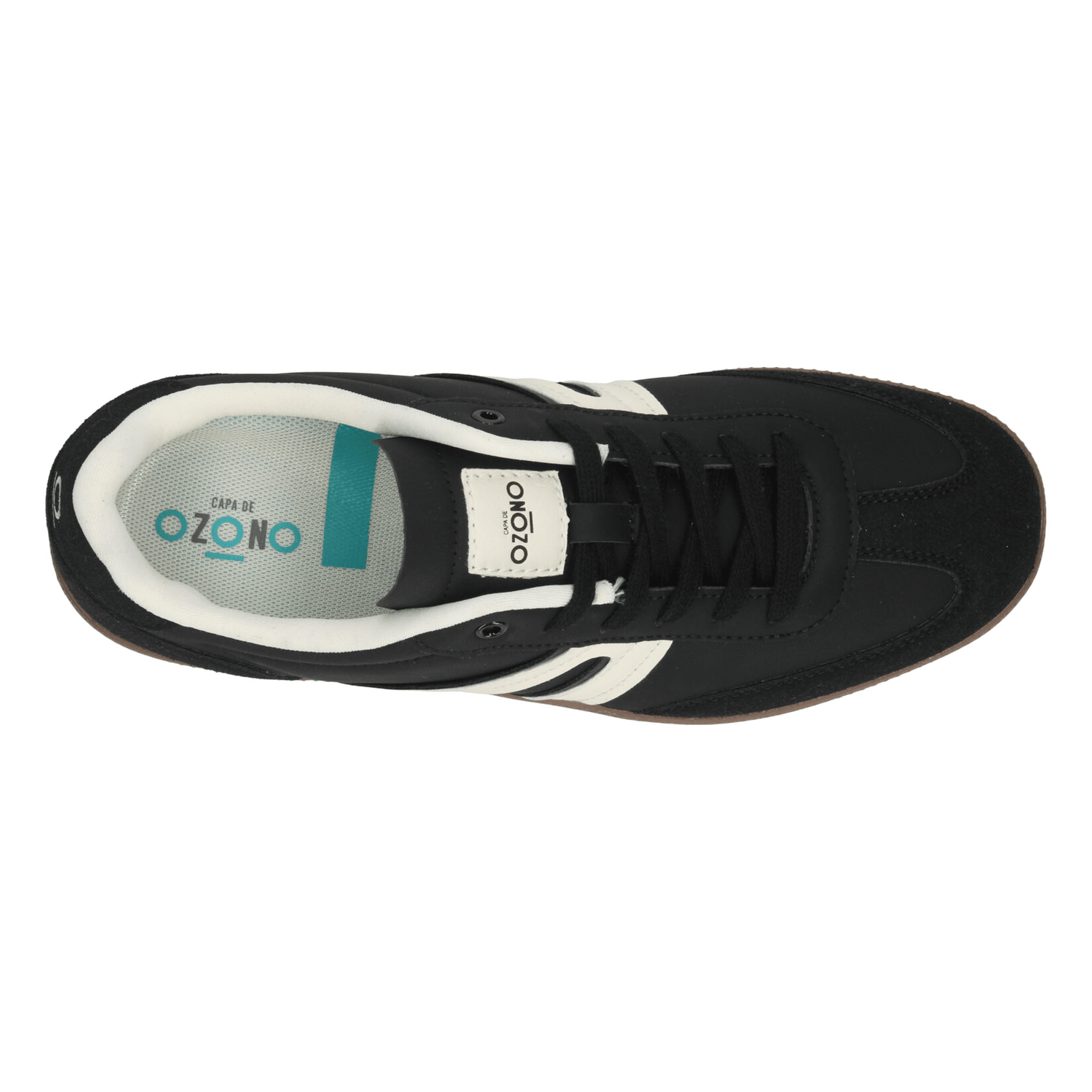 Tenis Ozono Hombre Casual Cintas Cómodo Negro Caballero — imagen 8