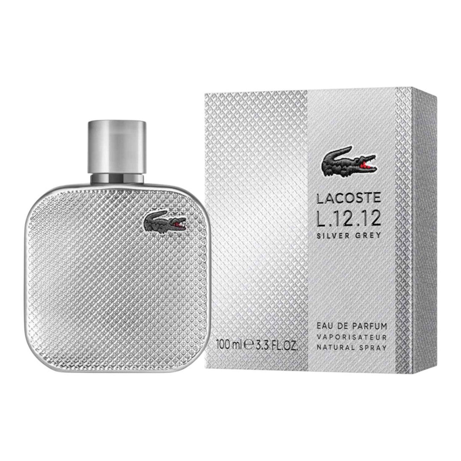 LACOSTE L.12.12 SILVER GREY EDP 100 ML — imagen 3