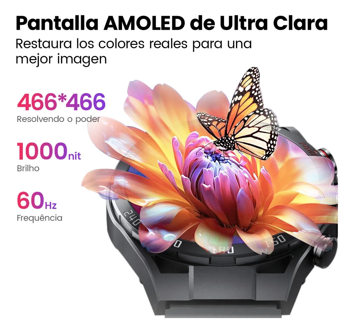 Smartwatch Reloj Filwans Gtr Bluetooth Llamada 1.43 Amoled,llamadas, notificaciones — imagen 10