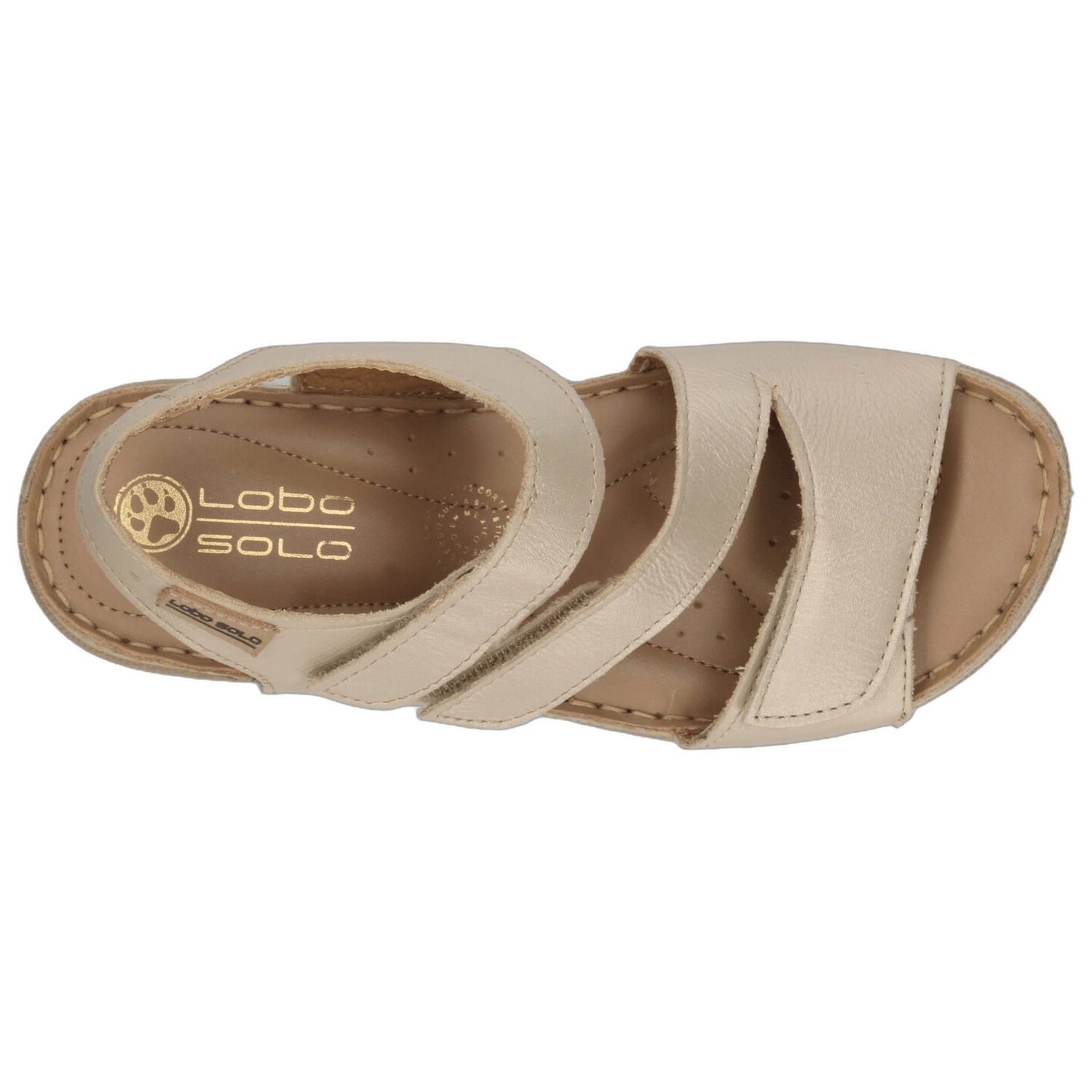 Sandalias Lobo Solo Dama Dorado Casual Para Mujer — imagen 9