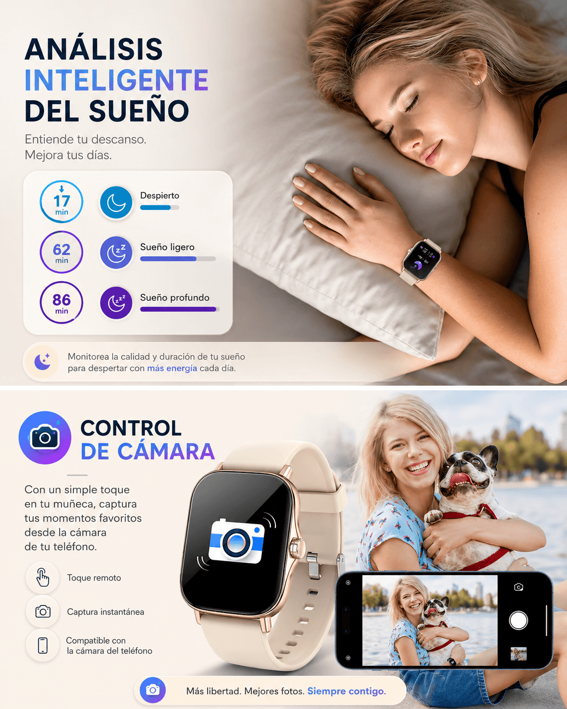 Smartwatch con Llamadas Bluetooth, Pantalla HD 1.75” FM13 , Asistente de Voz y Modos Deportivos — imagen 7
