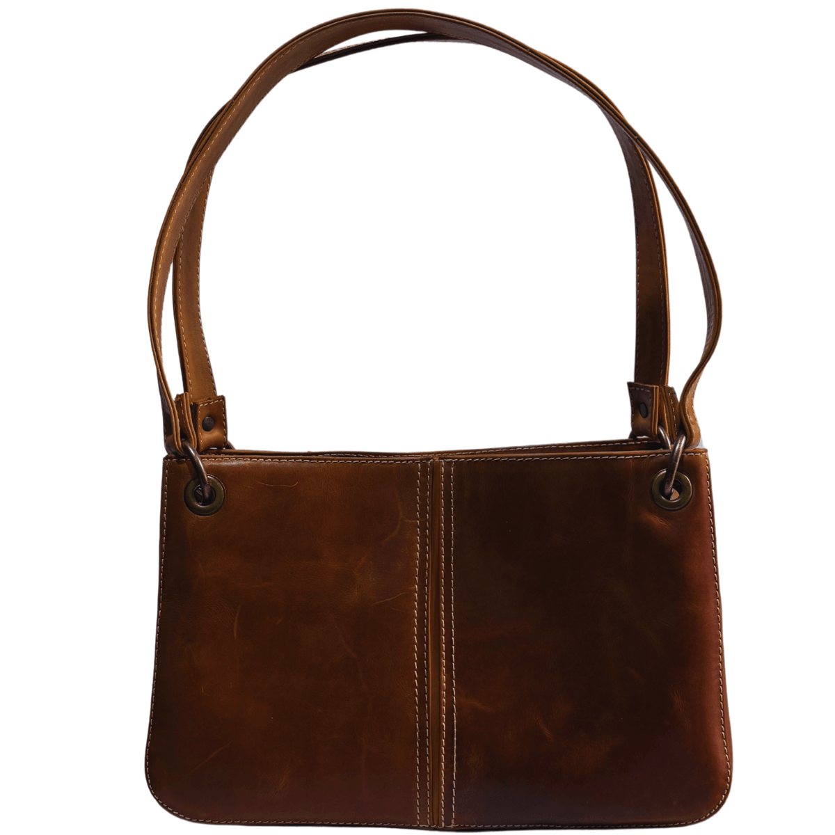 Bolsa Mujer Piel Legitima Cuero Marrón Roxy Hobo — imagen 10