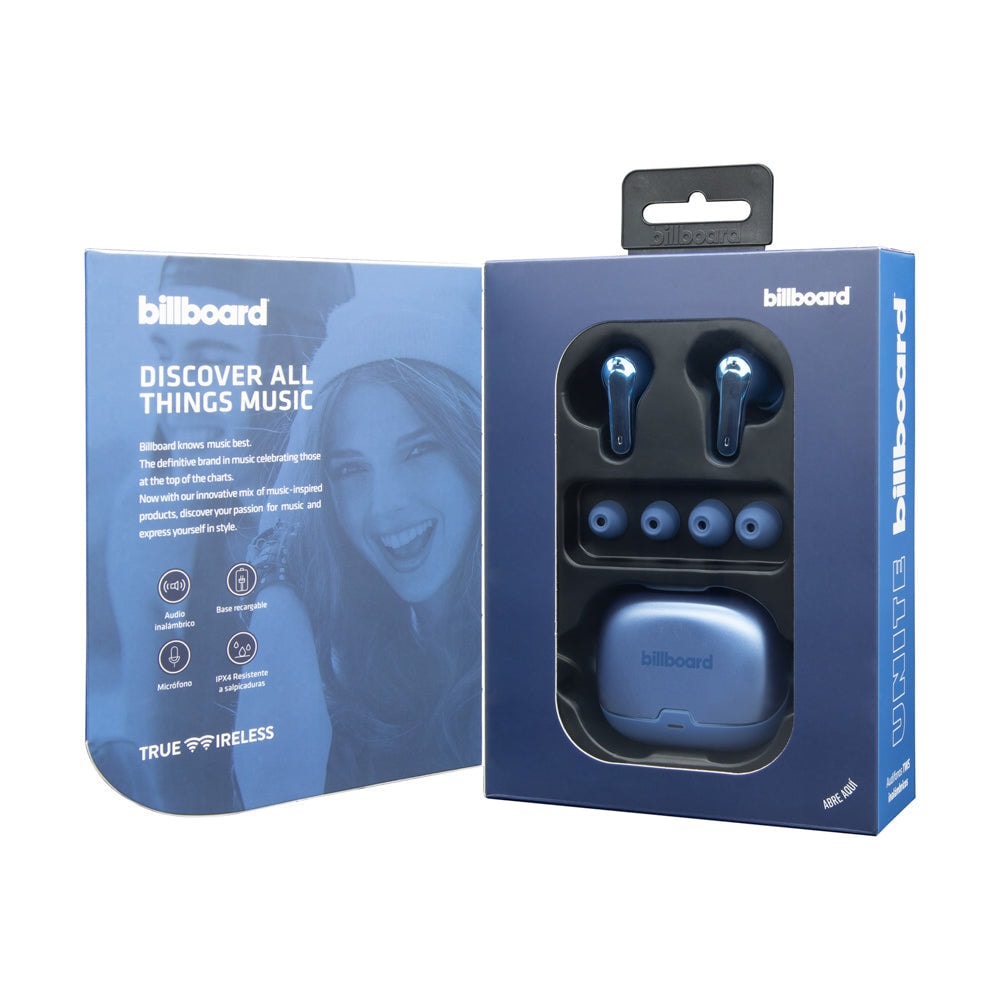 Audífonos Inalámbricos Tws STF - Billboard Unite 24hrs Uso Protección IPX4 Azul — imagen 9