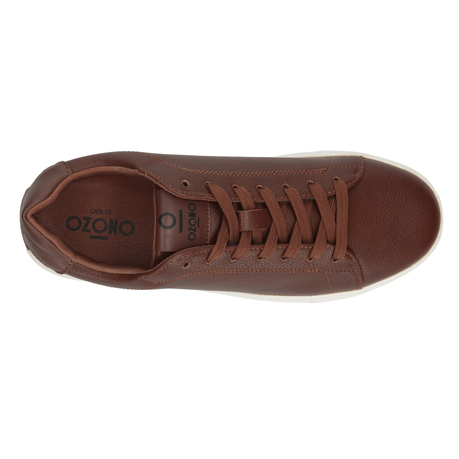 Tenis Ozono Hombre Casual Cintas Cómodo Café Caballero — imagen 8