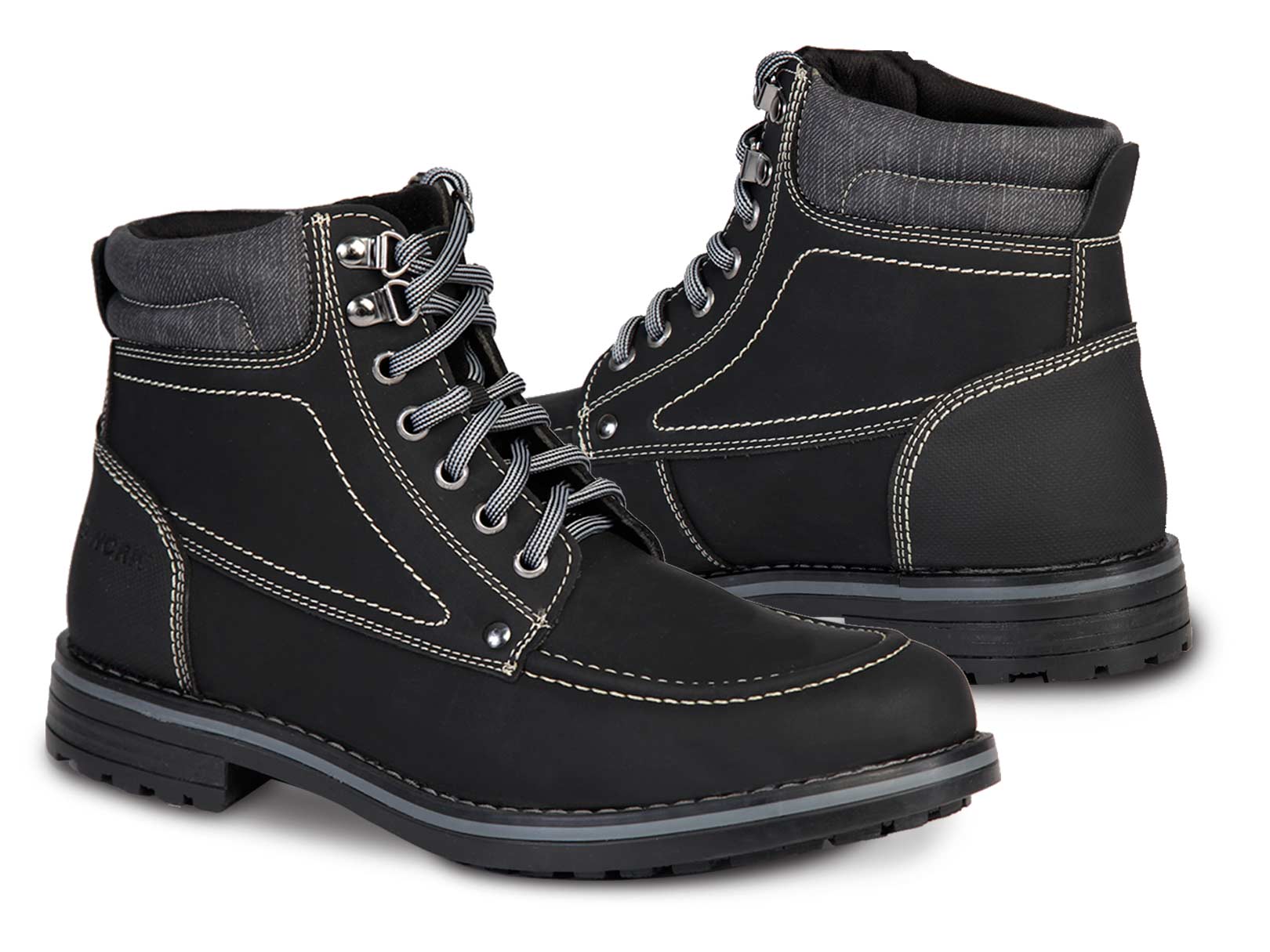 Bota hombre botin biker vaquera casual WORKLAND 89727 Negro — imagen 10