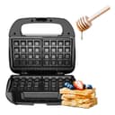 Waflera Electrica Black+Decker Cocina Para 2 Wafles Cuadrados