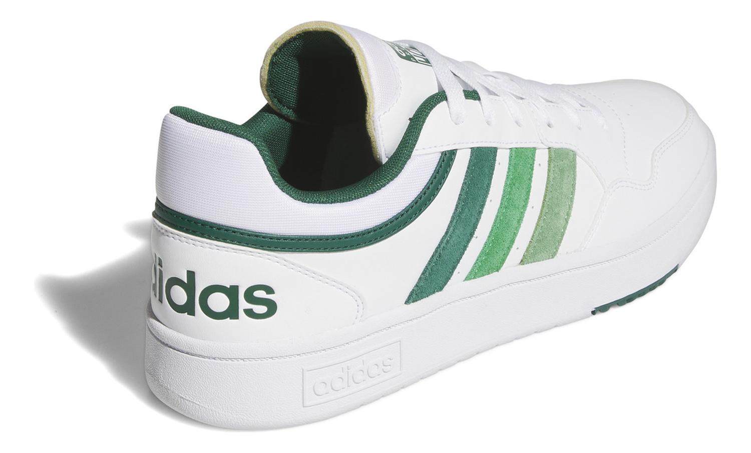Tenis Hombre Adidas Hoops 3.0 Blanco Casual Caballero — imagen 4