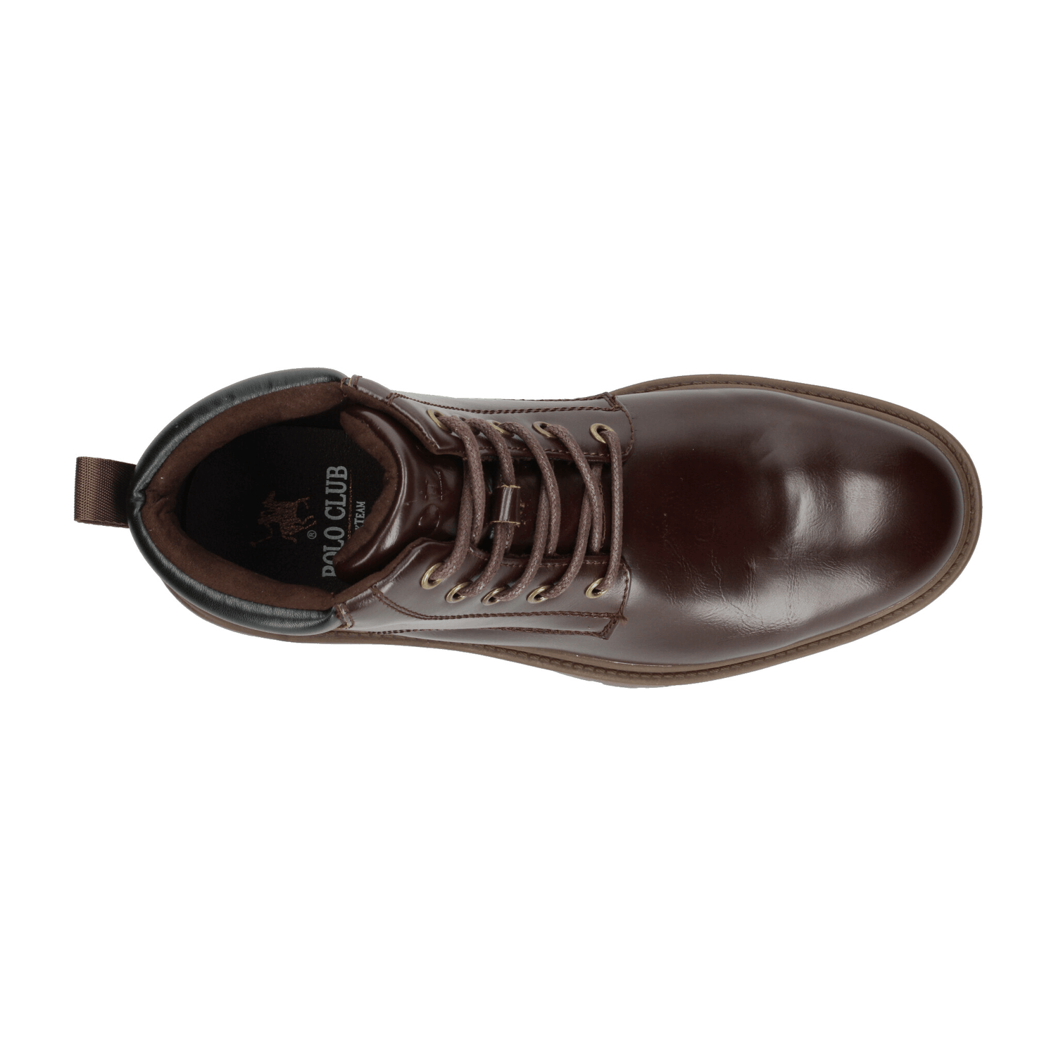 Bota Polo Hombre Casual Cintas Cómodo Café Caballero — imagen 8