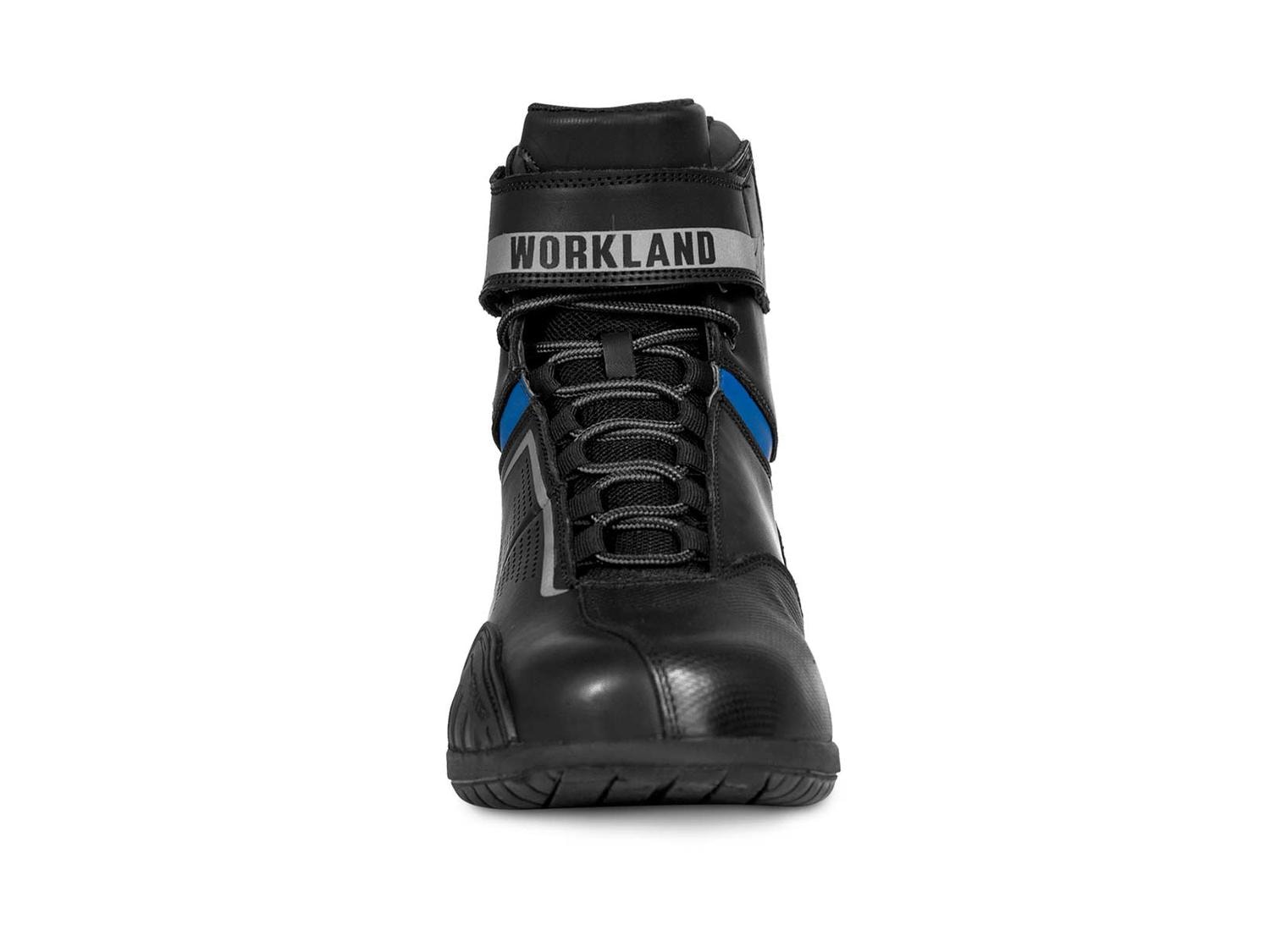 Botas hombre motociclista biker touring WKL 80016 Negro Azul — imagen 4