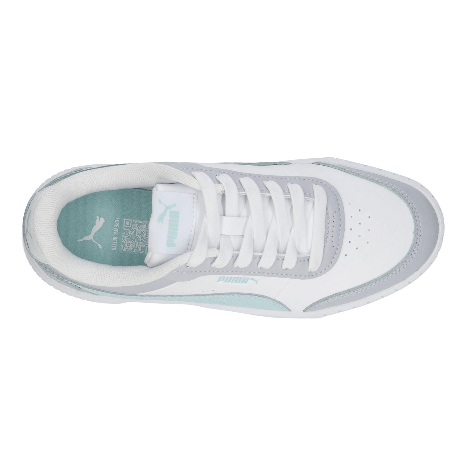 Tenis Puma Carina Mia Dama Casual Gris Blanco Mujer — imagen 8