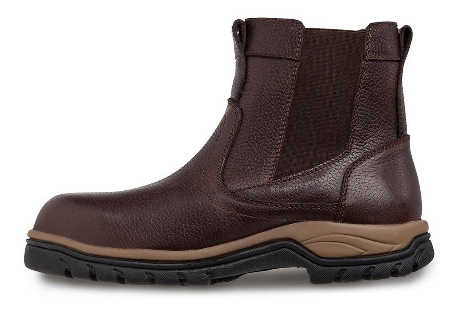Bota Botin Roper Con Casco Cafe Workland — imagen 3