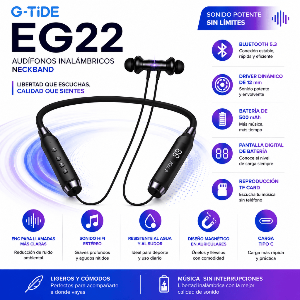 SMARTPHONE DOOGE BLASE 10 PRO ENERGY + SMARTWACTH ESTILO MILITAR+ AUDIFONOS G-TIDE EG22 — imagen 5
