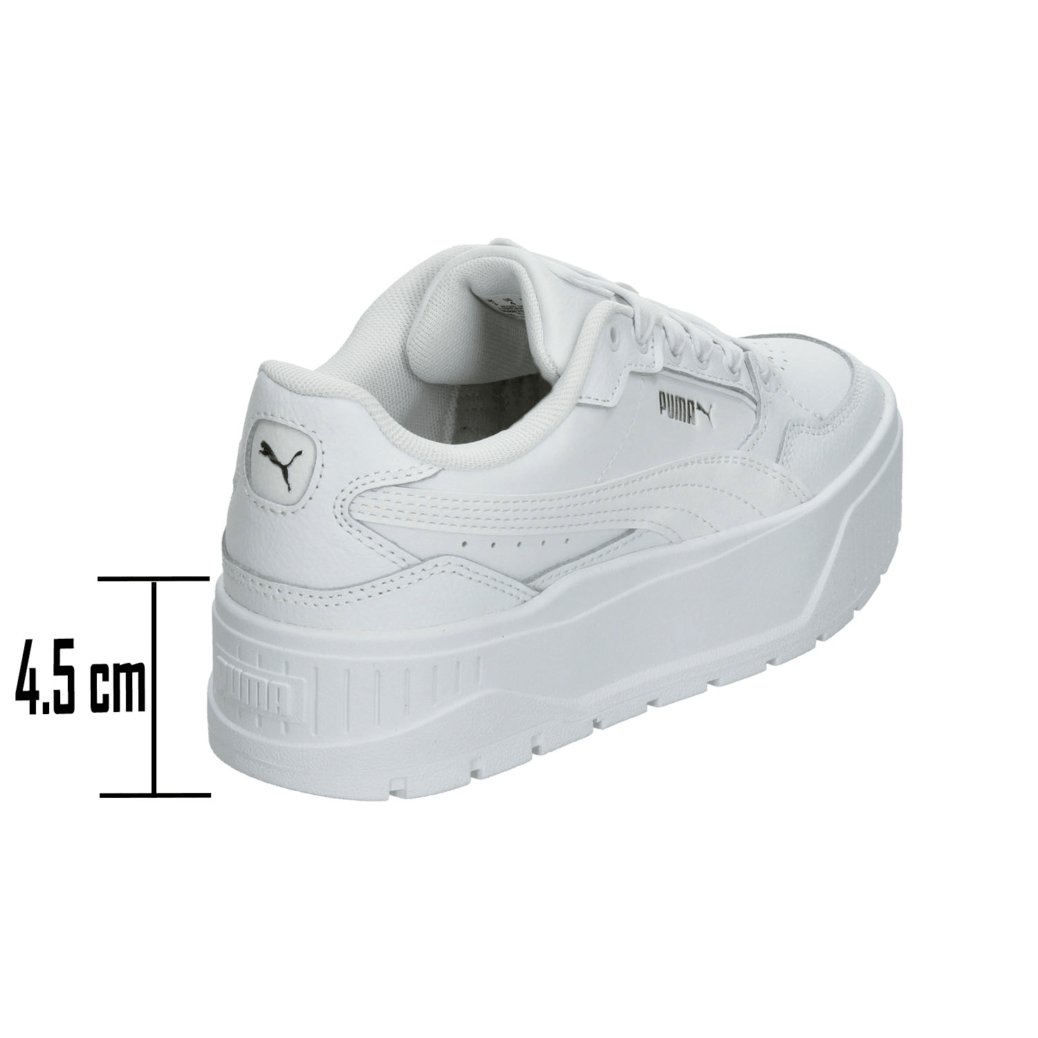 Tenis Puma Karmen II Idol Dama Blanco Deportivo Escolar Plataforma Cintas Ajustables Mujer — imagen 4