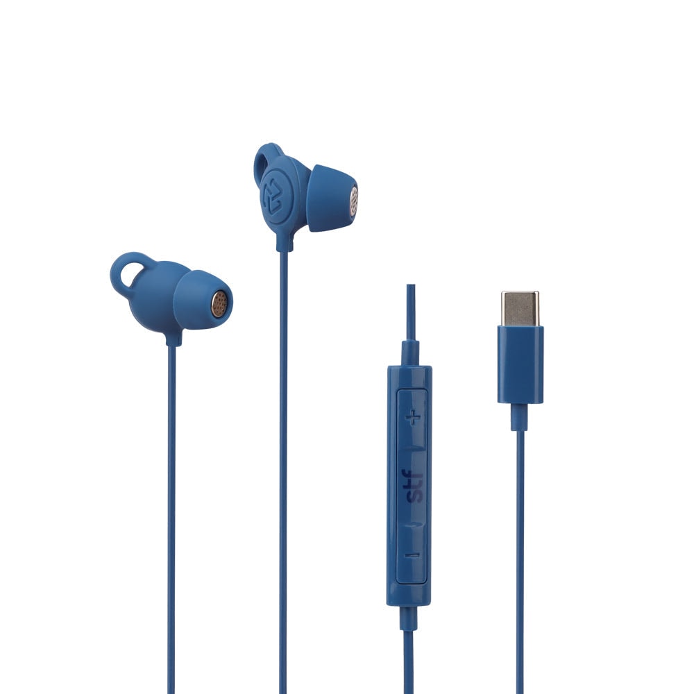 Audifonos alámbricos In-Ear STF Gravity: Tipo C, Micrófono, Azul — imagen 3