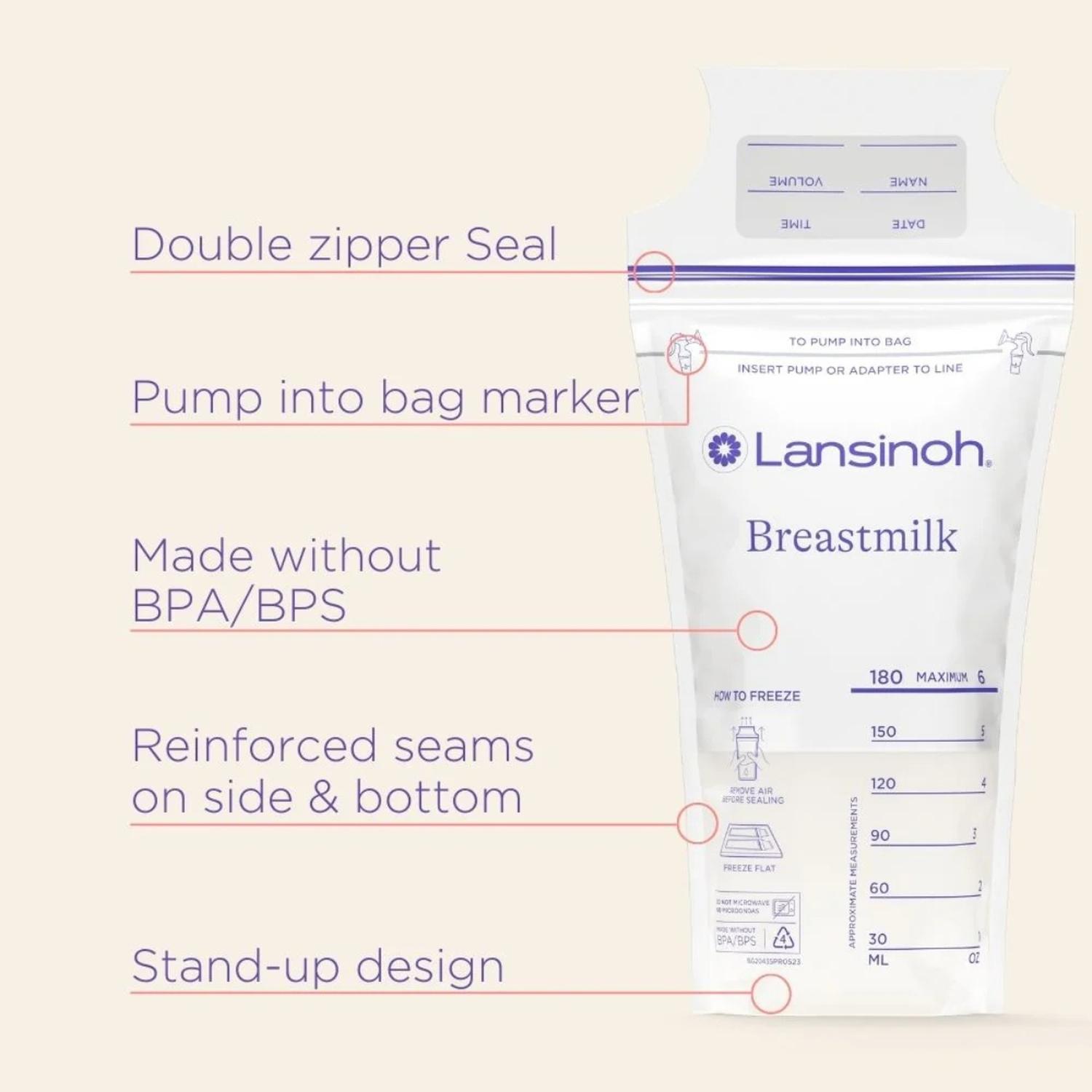 Bolsa Leche Materna Lansinoh 100 Unidades Lansinoh Breastmilk — imagen 3