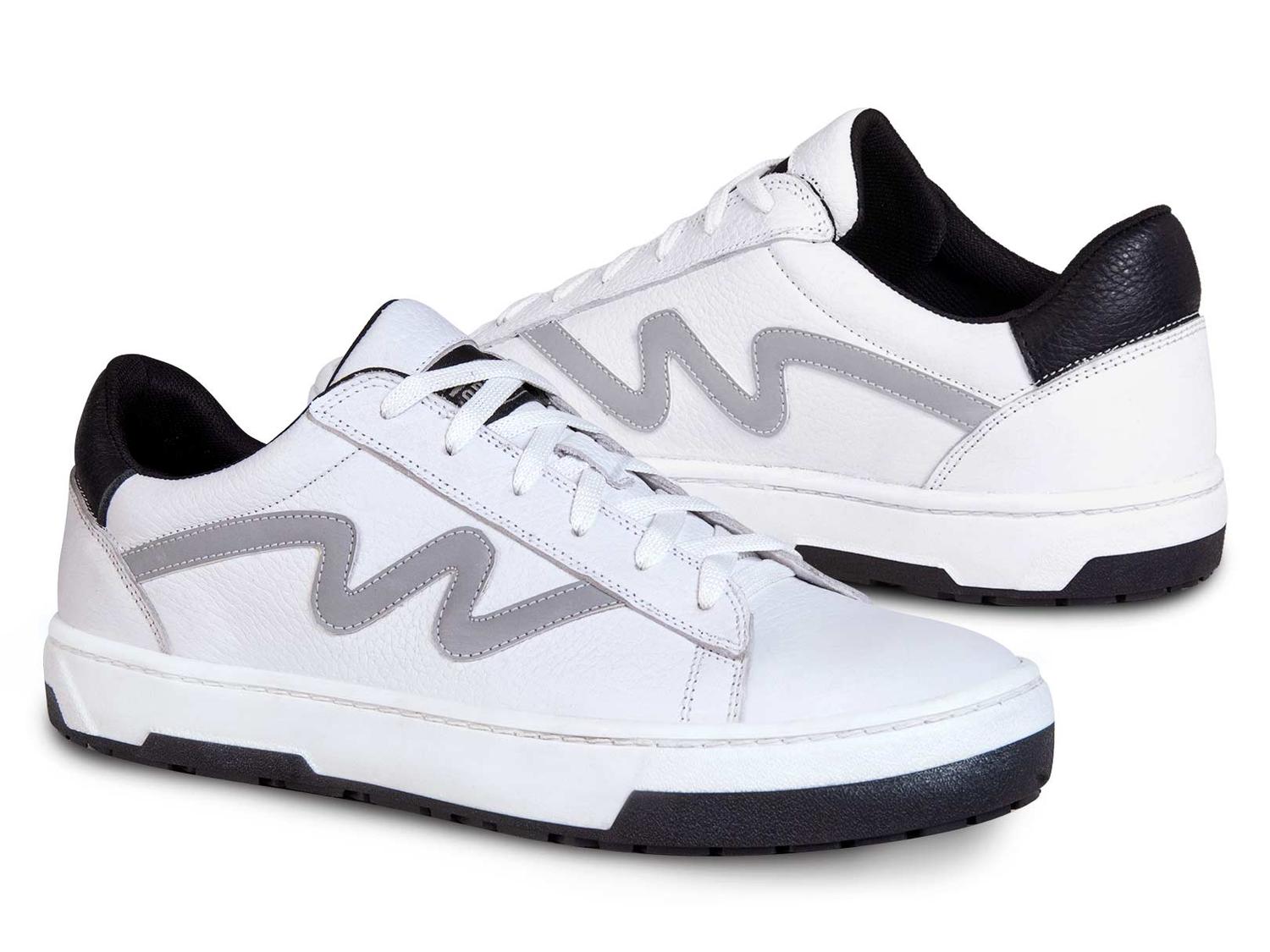 Tenis Bota Motociclista Hombre Moto Biker Wkl 80204 Blanco — imagen 2