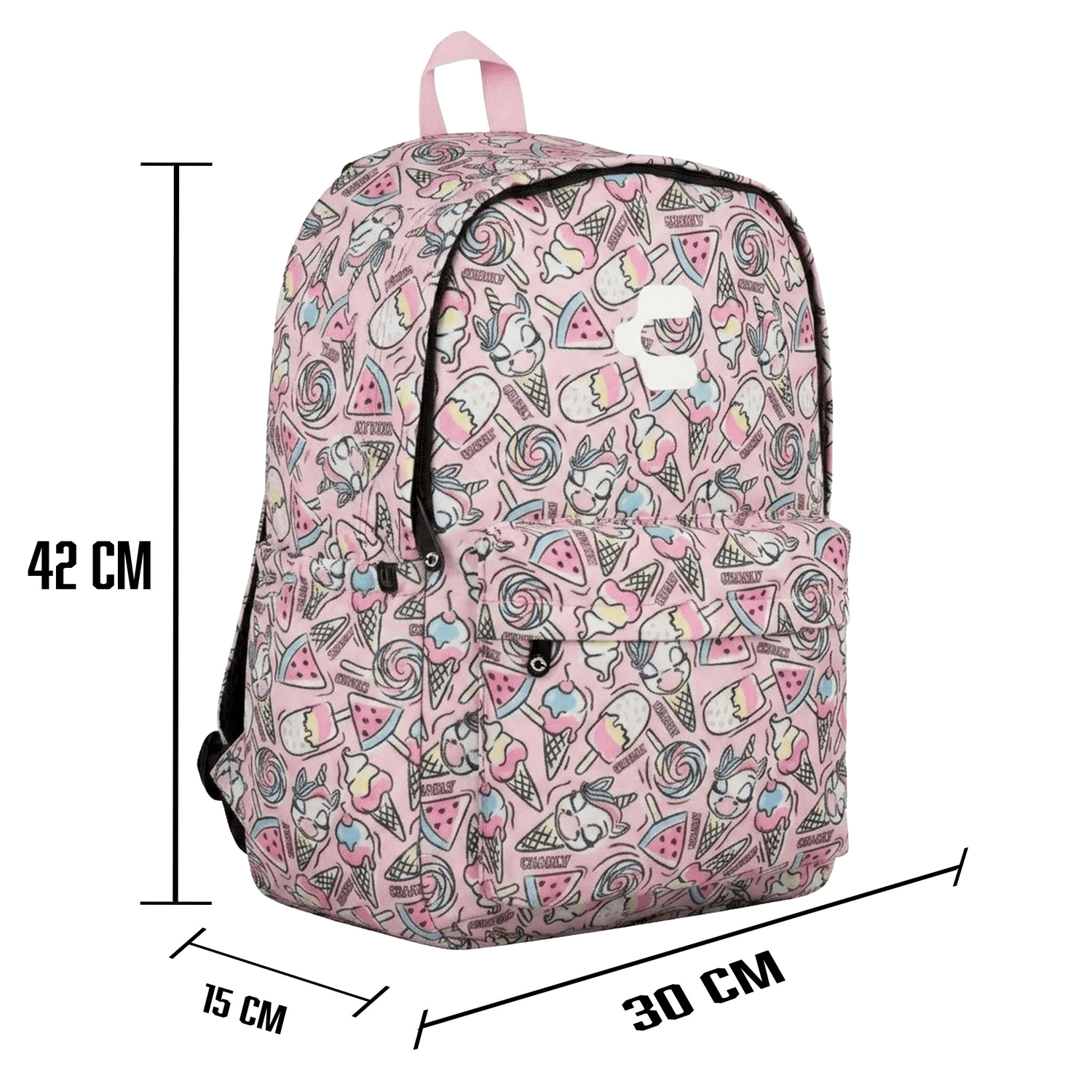 Set de Mochila Charly Unicornio Niña Escolar Lonchera Rosa Infantil — imagen 5