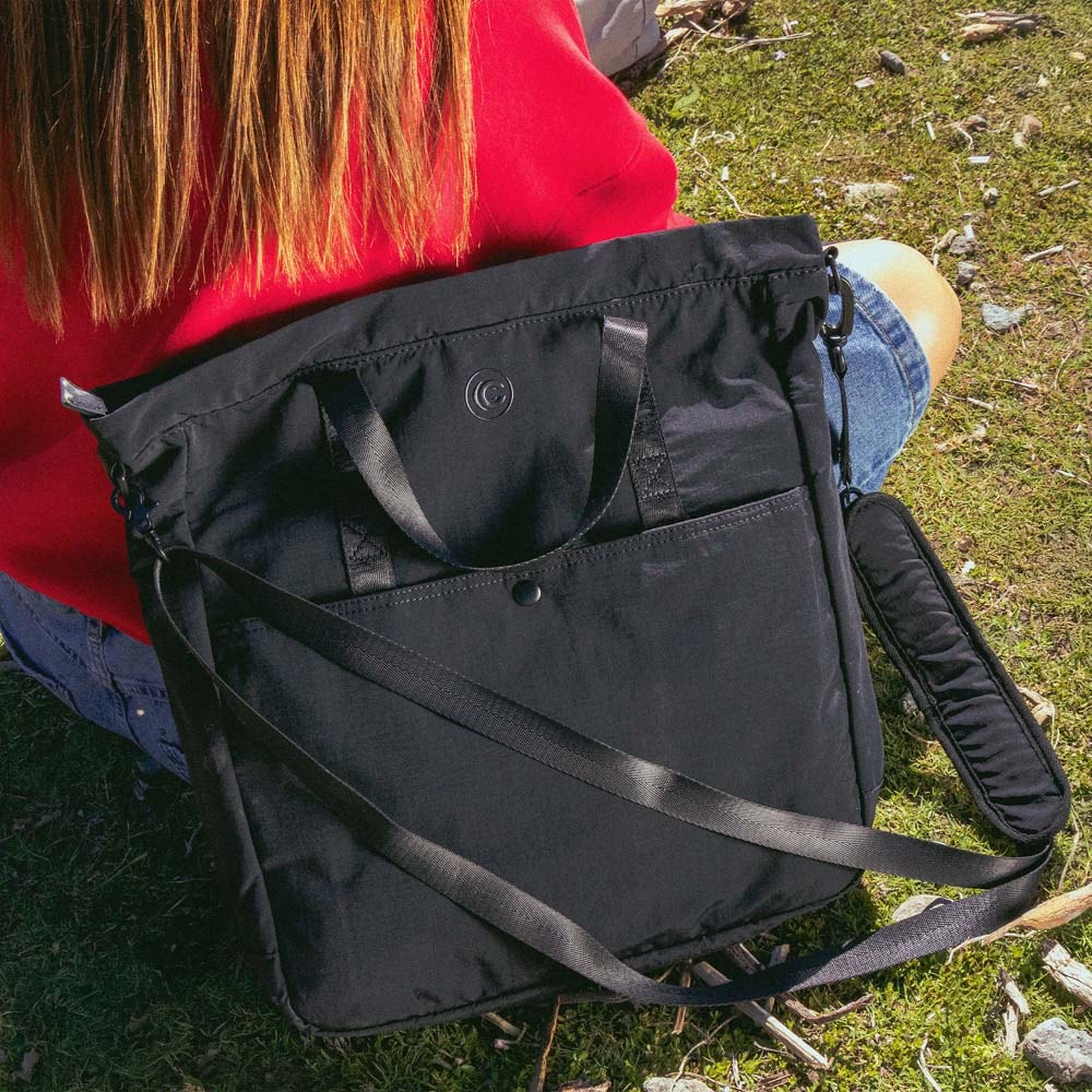 Bolsa para laptop CoolCapital Vienna Tote: 15.6" pulgadas, Negro — imagen 9