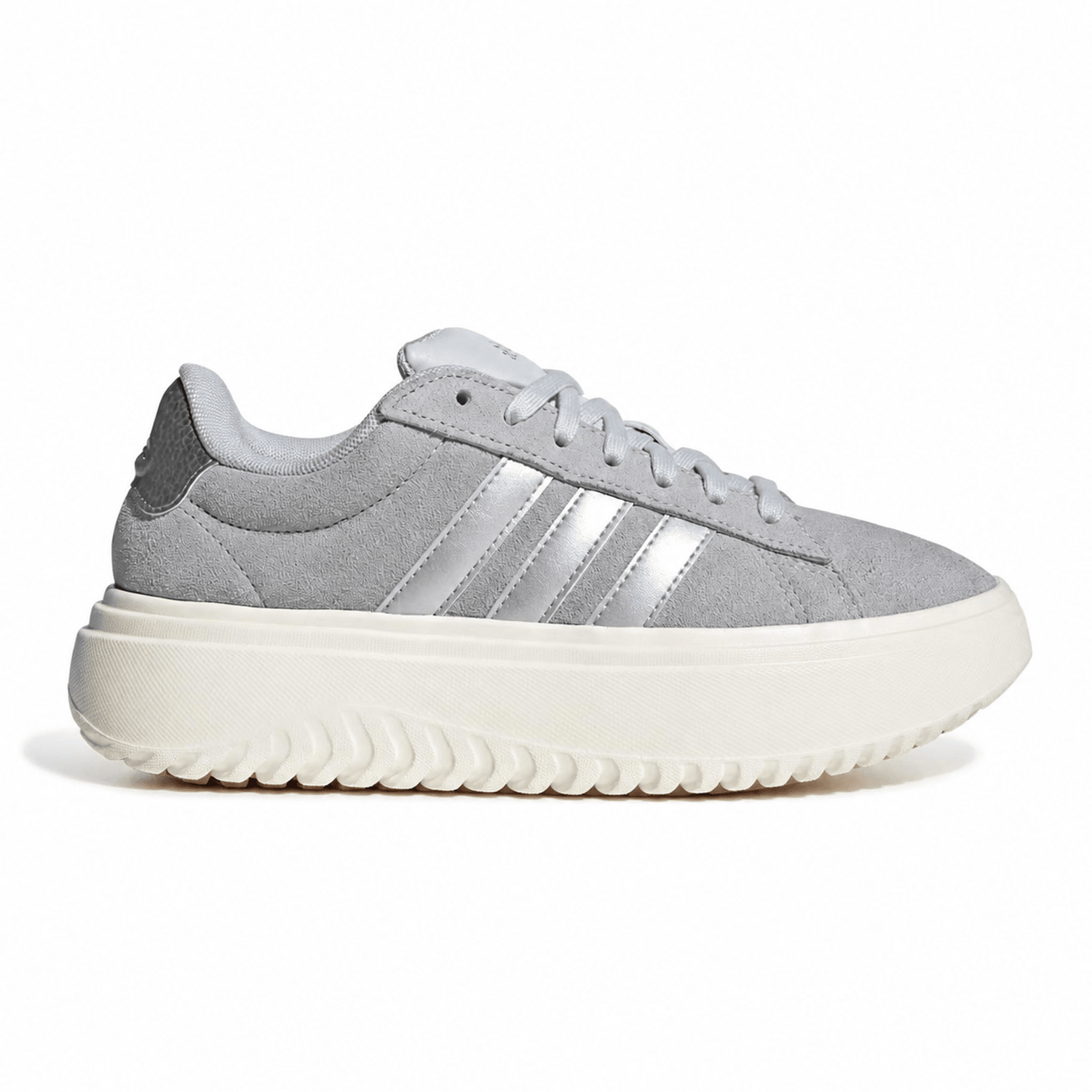 Tenis Adidas Grand Court Platform Dama Gris Casual Para Mujer — imagen 2