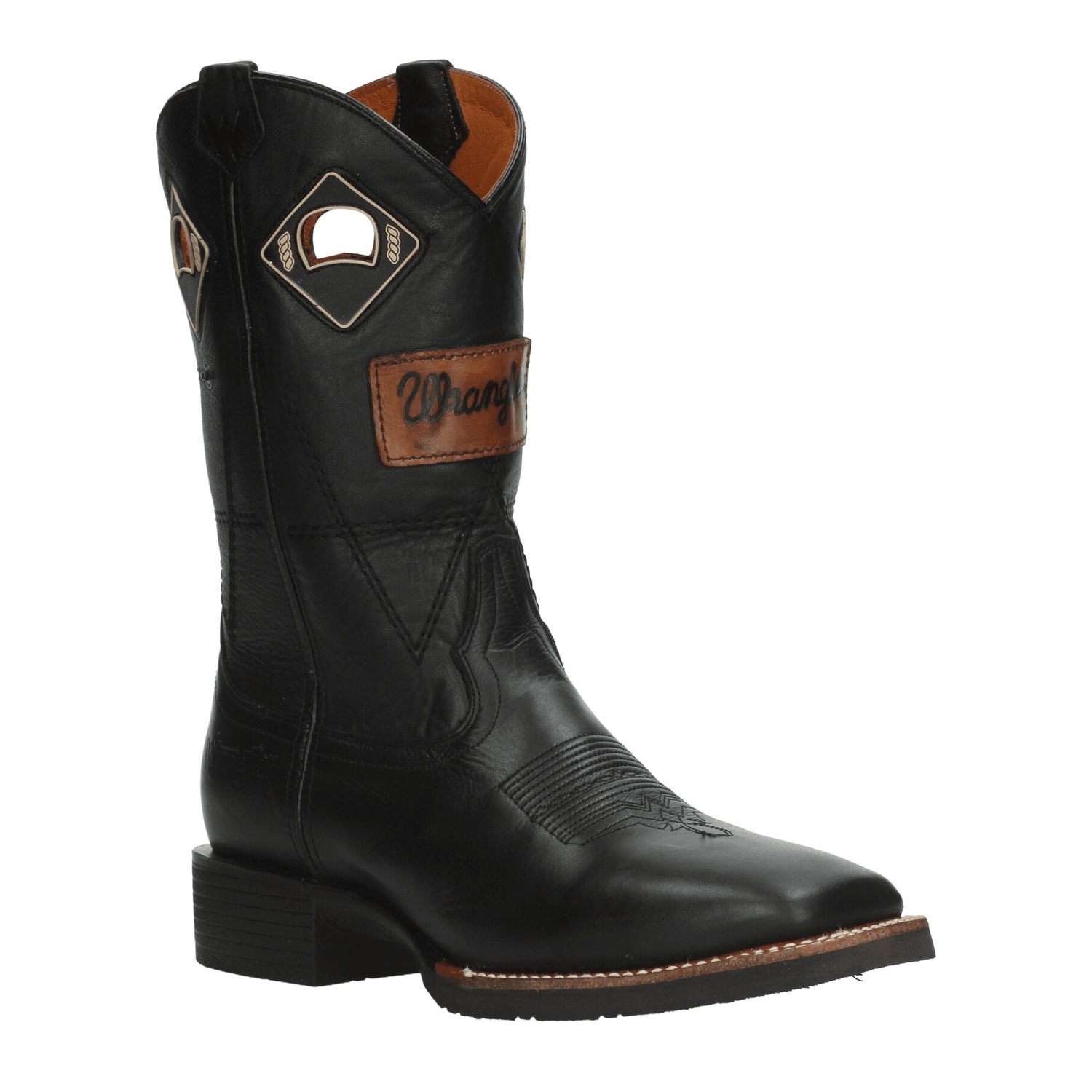 Bota Wrangler Hombre Vaquero Casual Negro Caballero — imagen 2