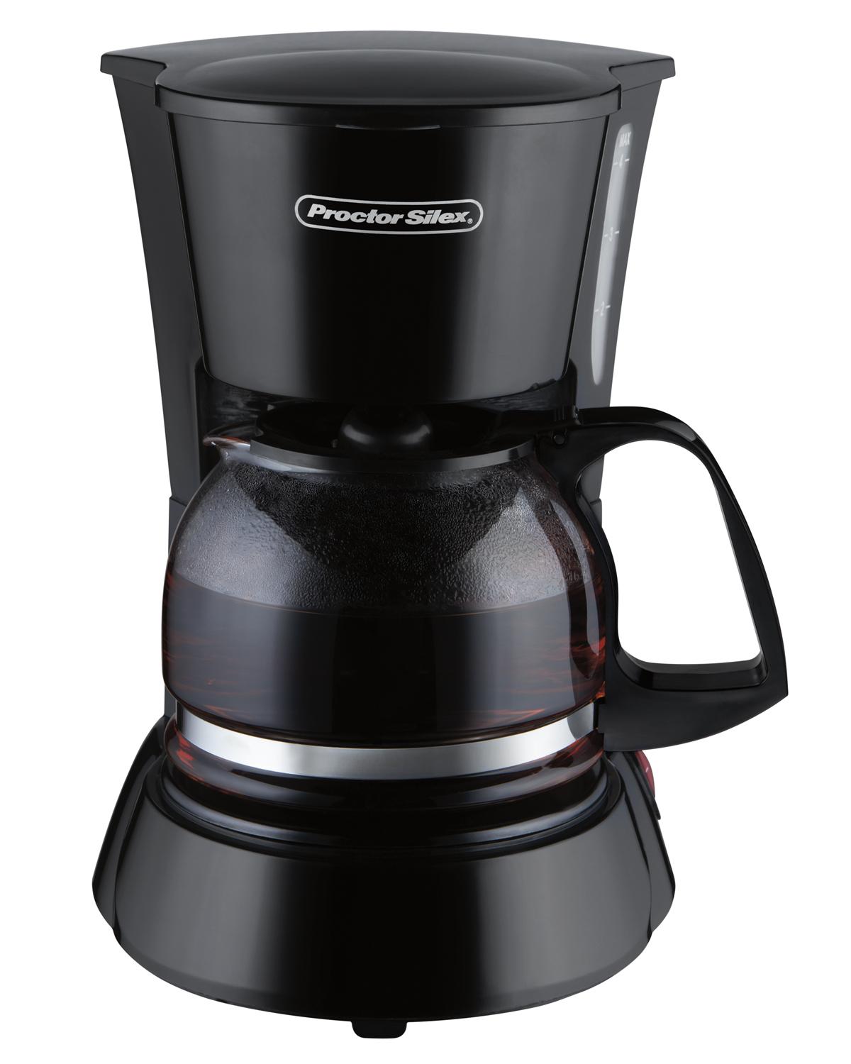 Cafetera Proctor Silex 48138 4 Tazas Negro Jarra de Vidrio — imagen 1