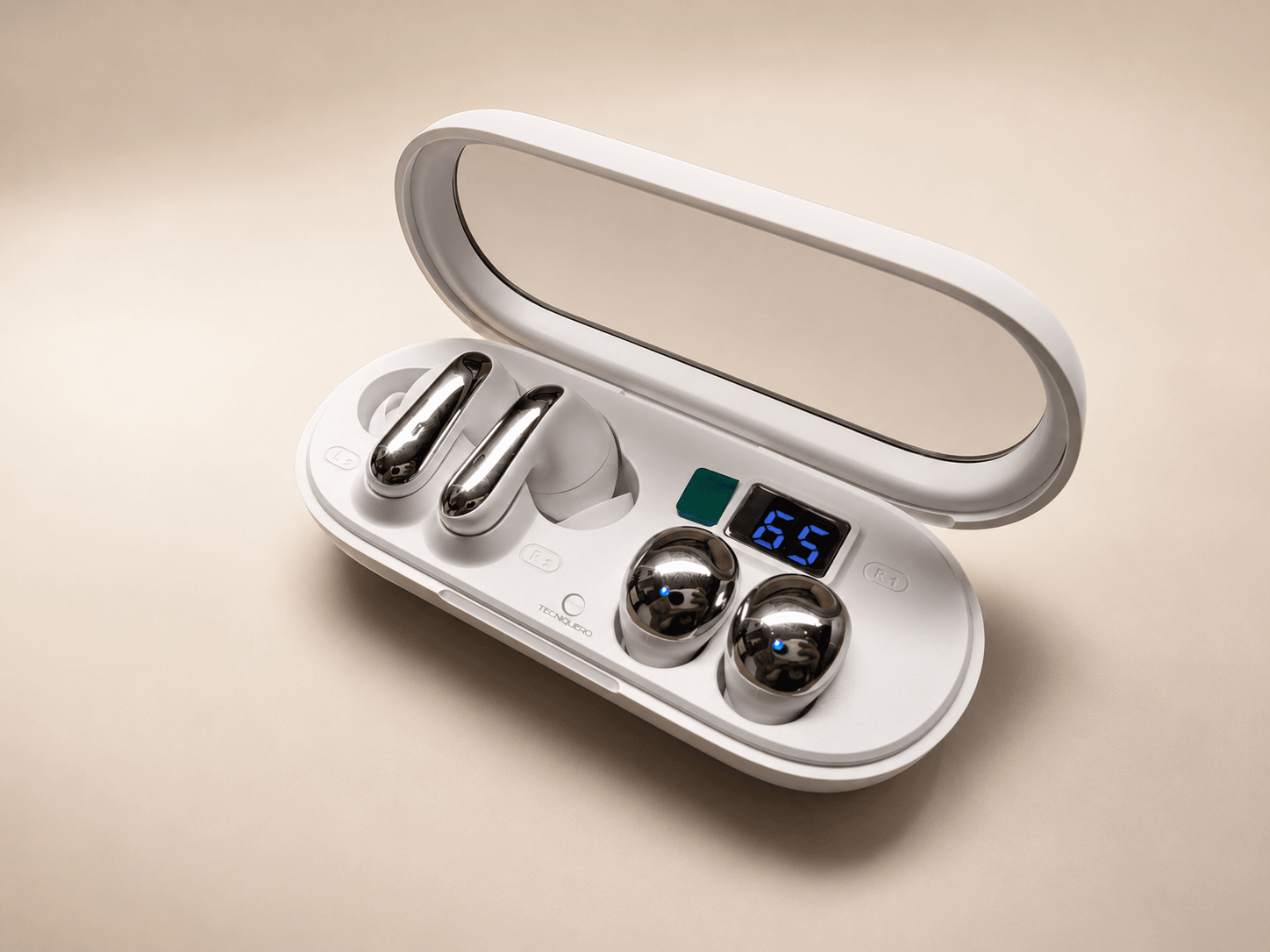 Audífonos 2 en 1 HH More T55 Pro & Mini TWS Inalámbricos Bluetooth con Control Táctil — imagen 3