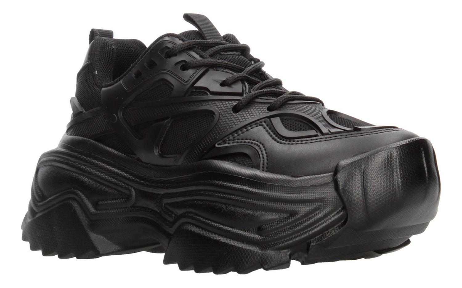 Tenis Ten Colours Dama Casual Plataforma Negro Mujer — imagen 2