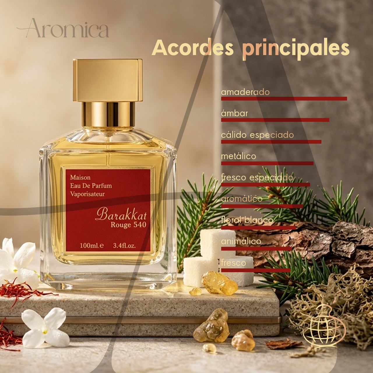Perfume Árabe Barakkat Rouge 540 Eau de Parfum 100ml — imagen 4