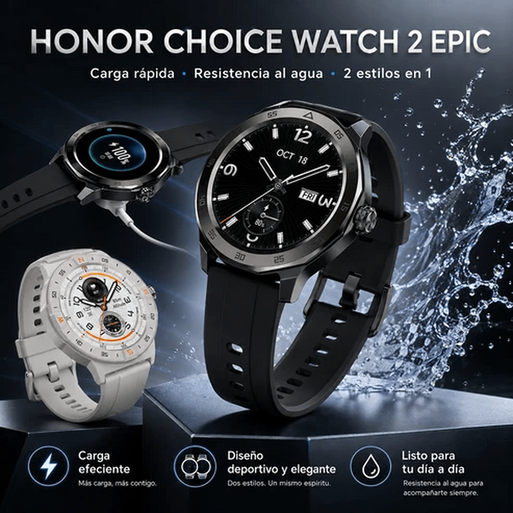 SMARTPHONE XIAOMI POCO C71 4/128 GB (NEGRO) + SMARWATCH HONOR CHOICE 2 EPIC AMOLED — imagen 6