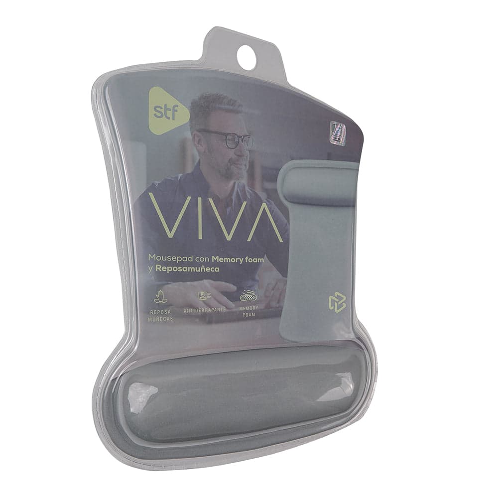 Mousepad Reposamuñecas STF VIVA Antiderrapante gris — imagen 6