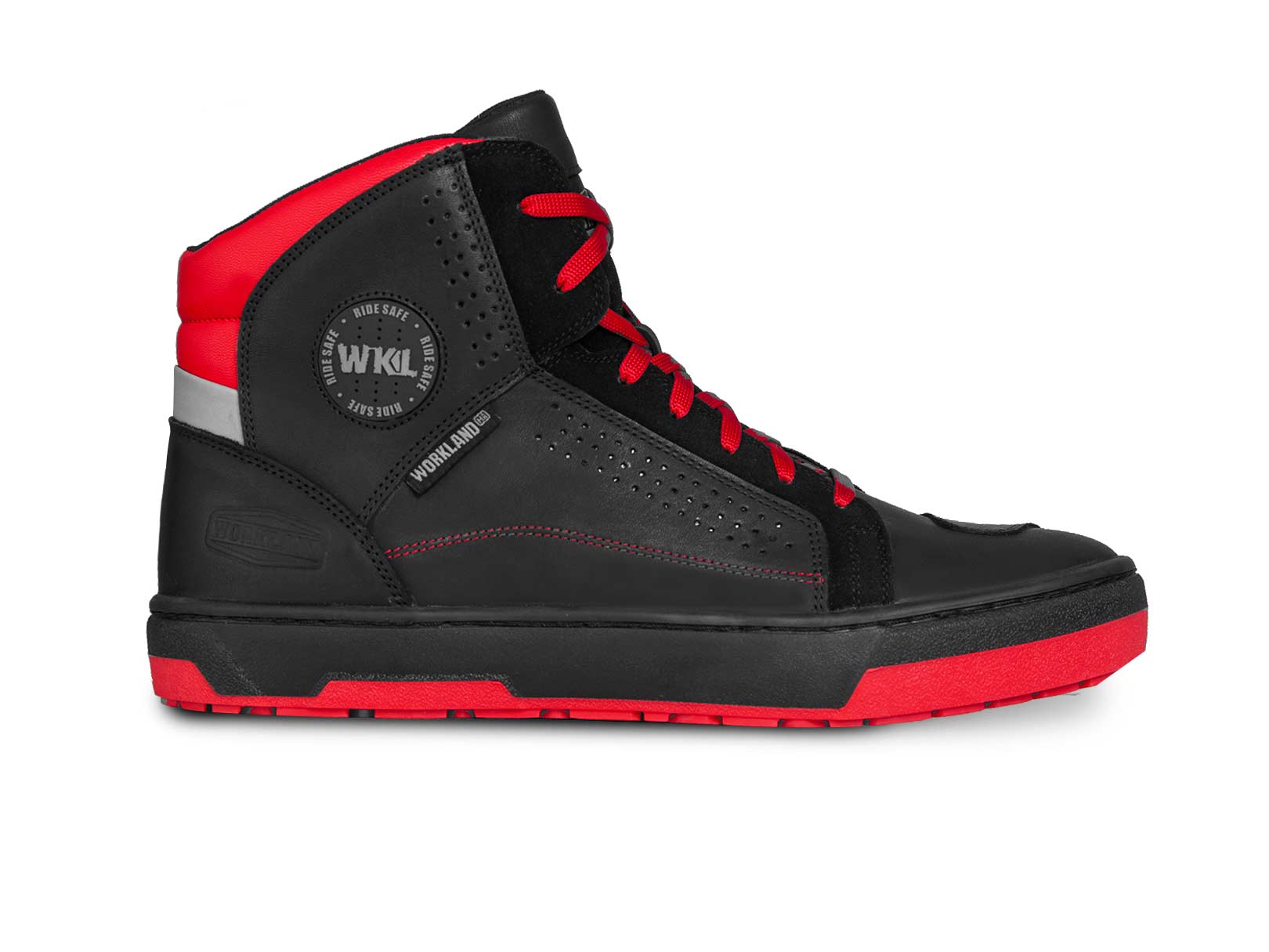 Tenis Motociclista Hombre Botin Moto Biker Wkl 80202 NR — imagen 10
