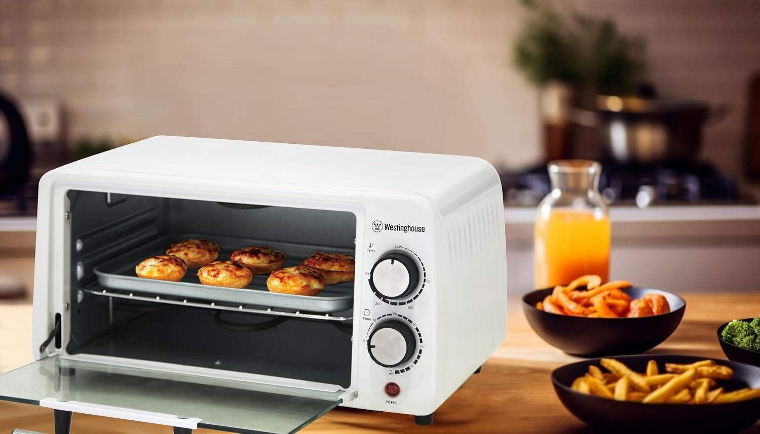 Horno Tostador Westinghouse 9 L 800 W Blanco con Temporizador 60 Min — imagen 2