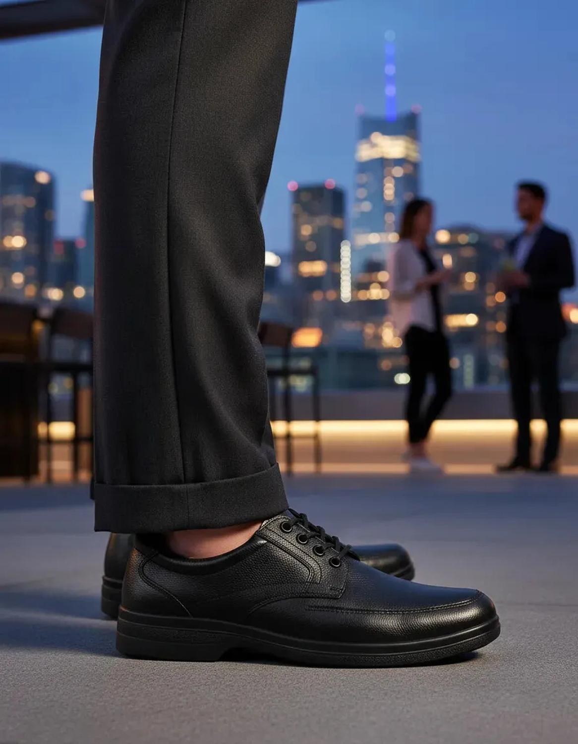 Zapato Flexi Marcel 91607 Derby Negro Liso 28 Mx — imagen 7