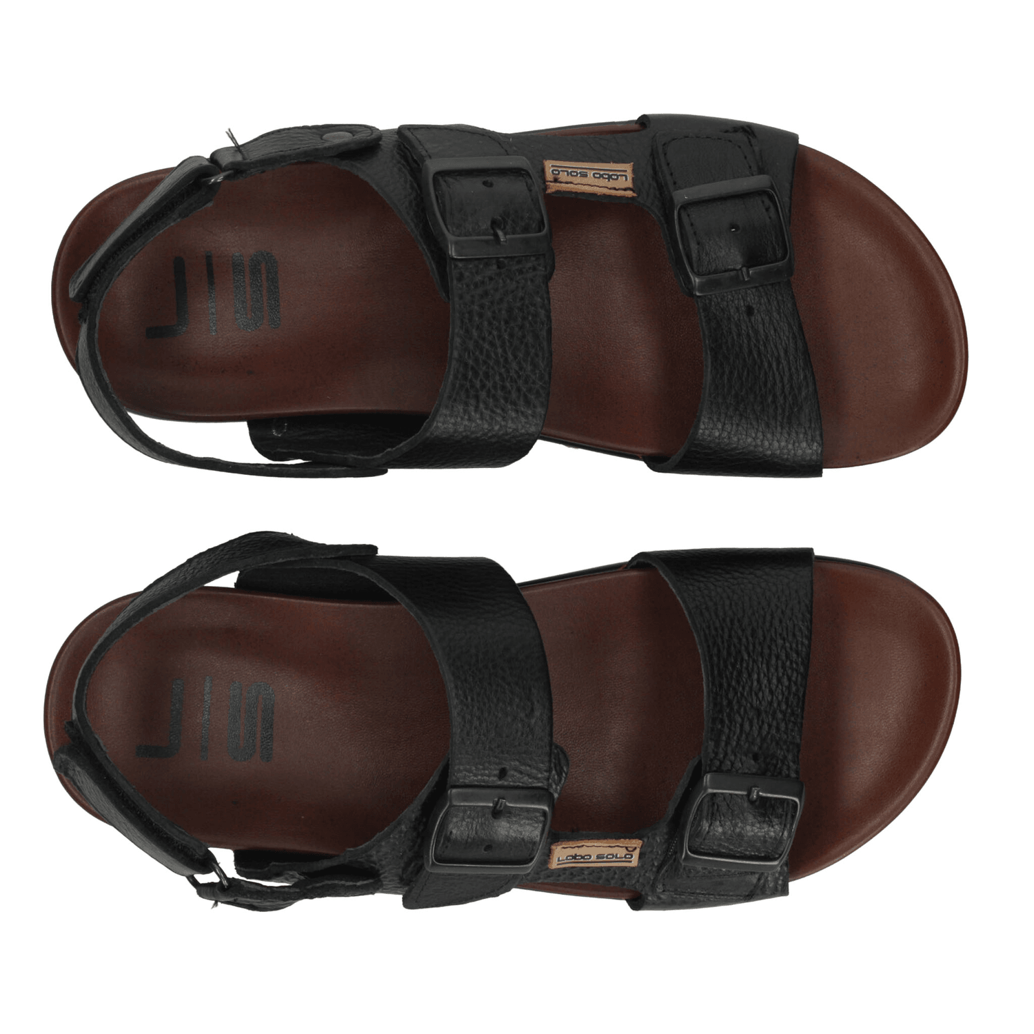 Sandalias Hombre Lobo Solo Negro Casual Caballero — imagen 11