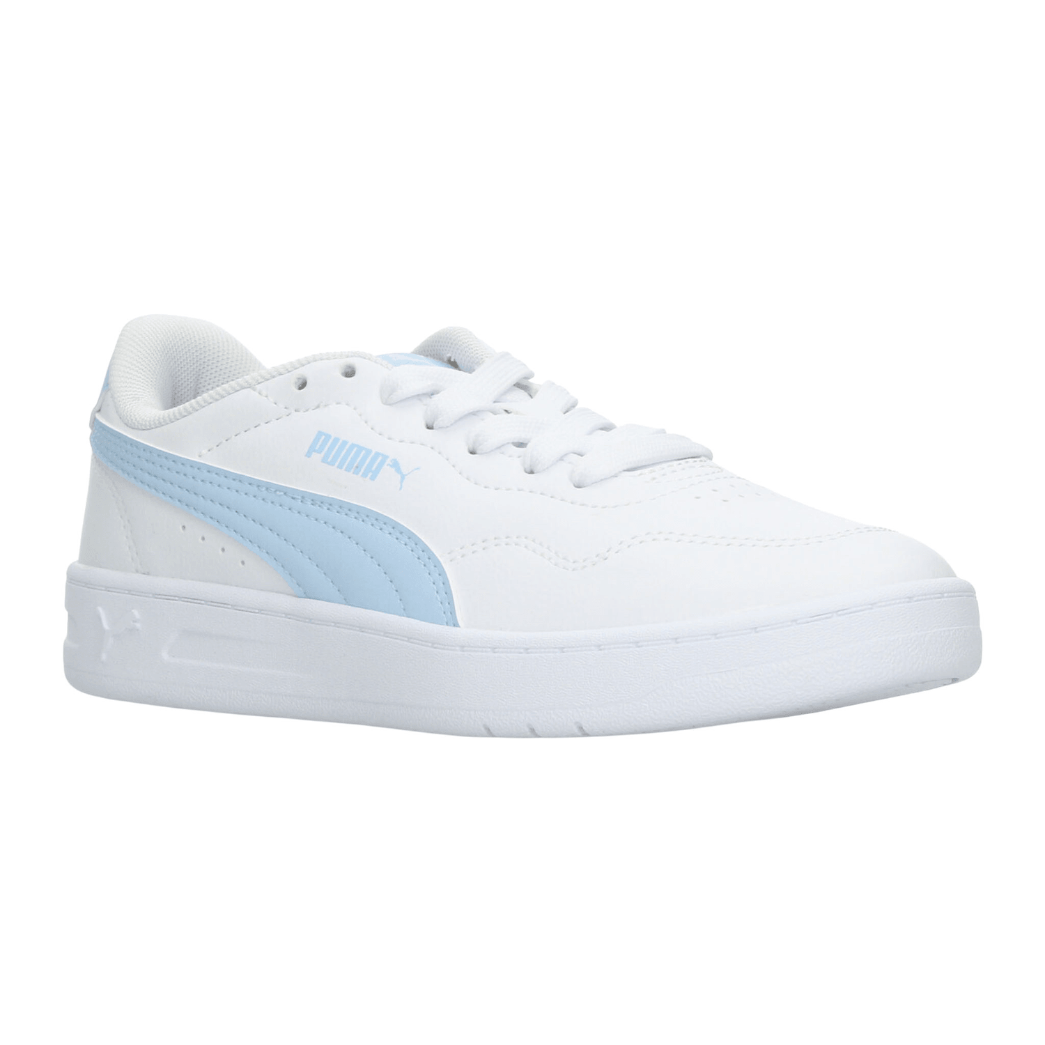 Tenis Puma Court Lally Dama Blanco Casual Cintas Mujer — imagen 3