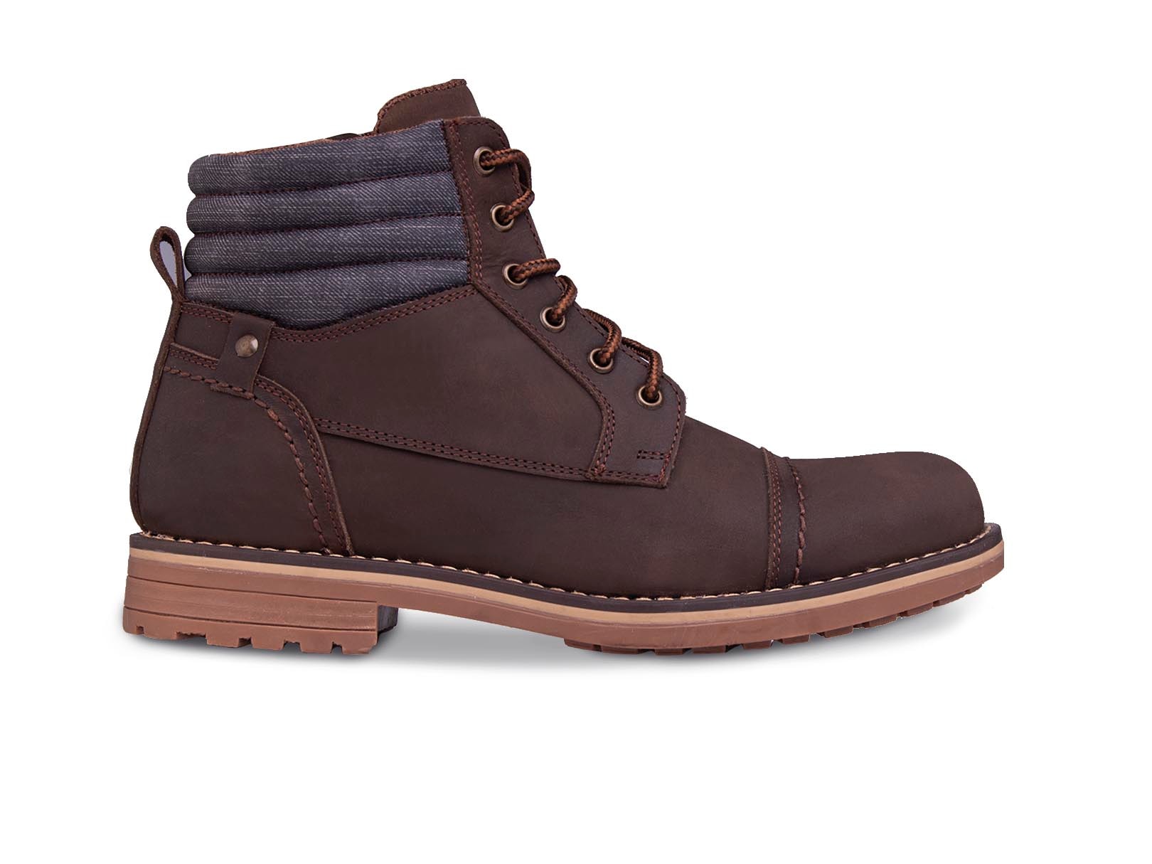 Bota hombre botin caballero casual WORKLAND 89733 Café — imagen 7