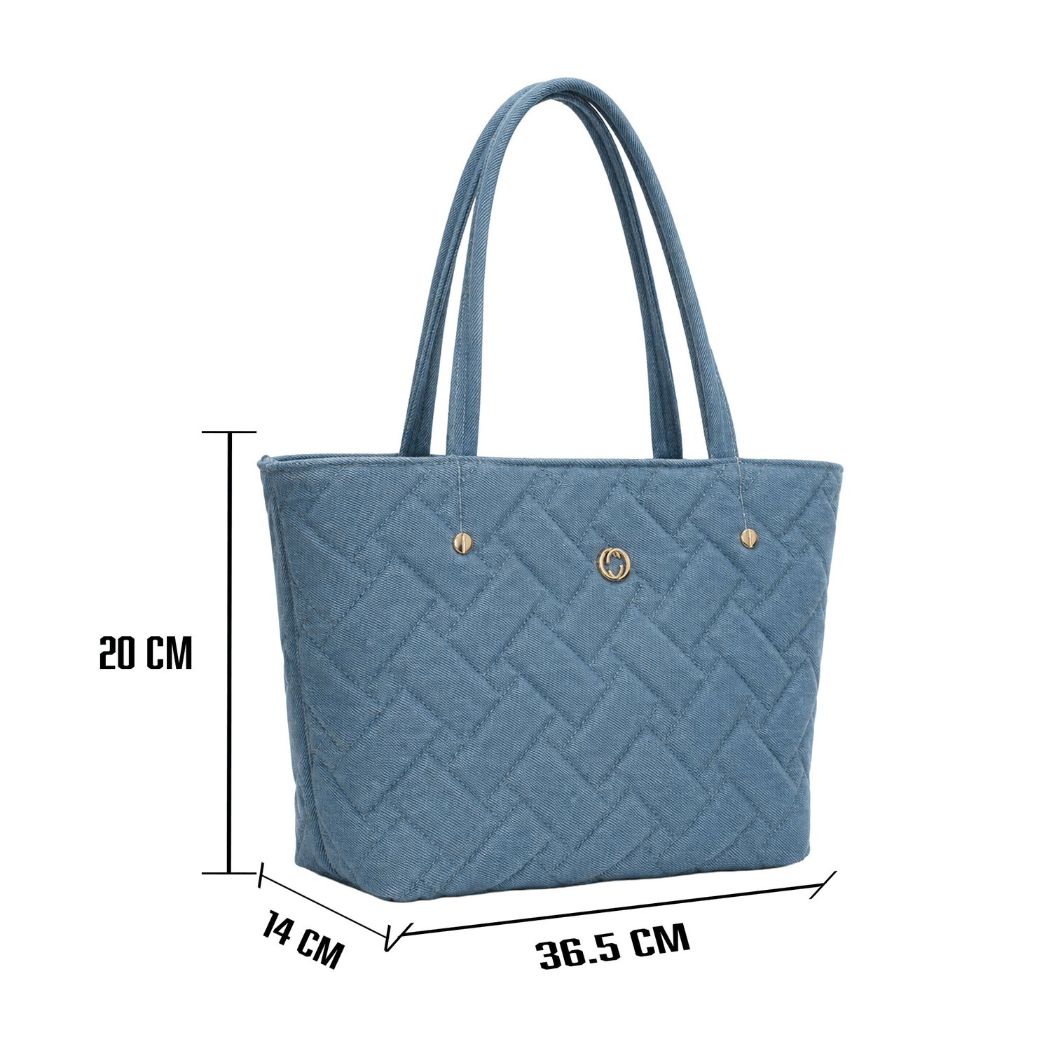 Bolsa Ferretina Dama Casual Amplia Azul Mezclilla Mujer — imagen 5