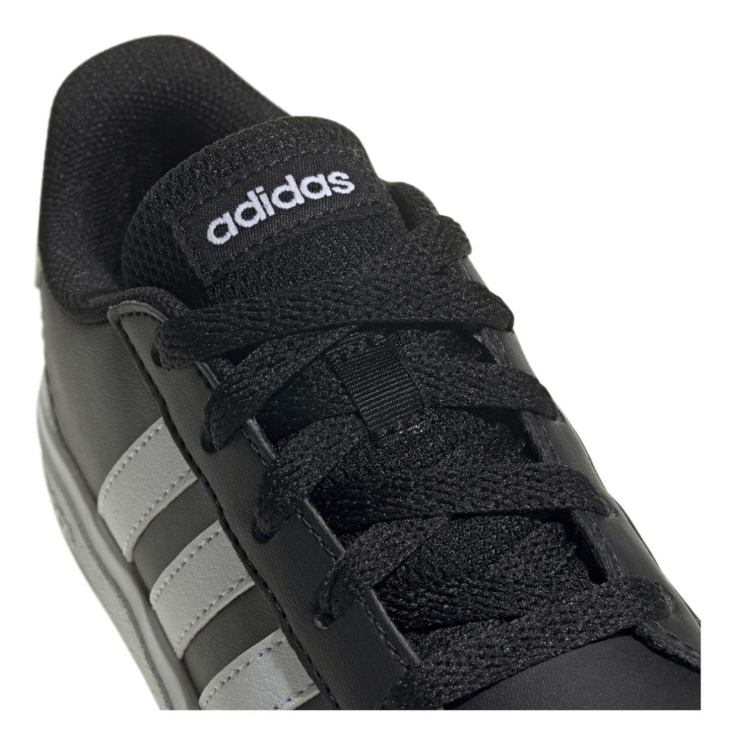 Tenis Hombre Adidas Grand Court Negro Blanco Casual Caballero — imagen 6